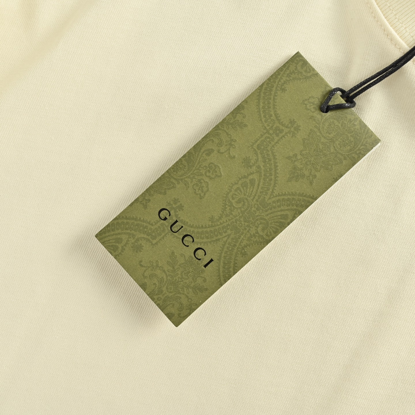 Gucci/古驰 25ss 领口字母徽标刺绣短袖