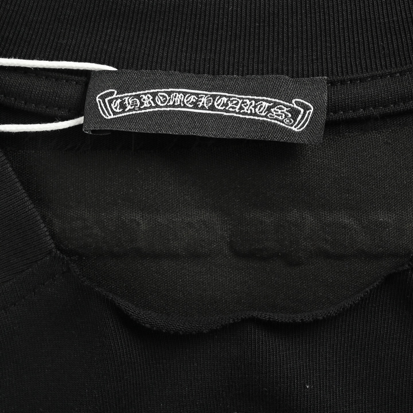 Chrome Hearts/克罗心 25ss 裁剪贴布镶嵌银饰十字架短袖 黑色 白色