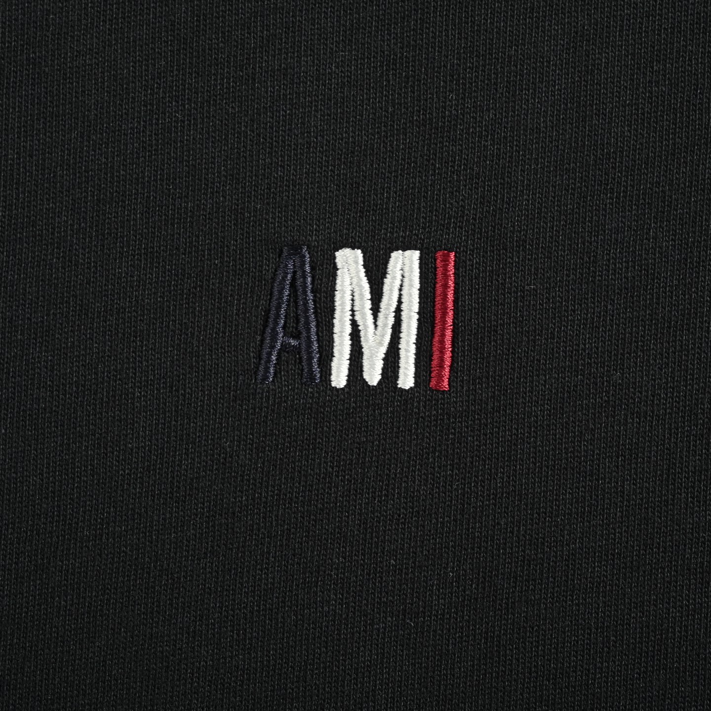 Ami 25ss 三色字母小标刺绣短袖