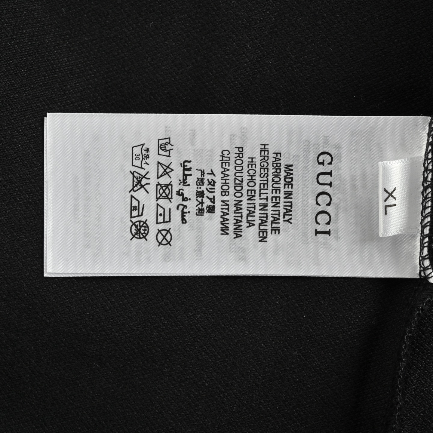 Gucci/古驰 25ss 双G字母小标压胶短袖 双面丝光长绒棉