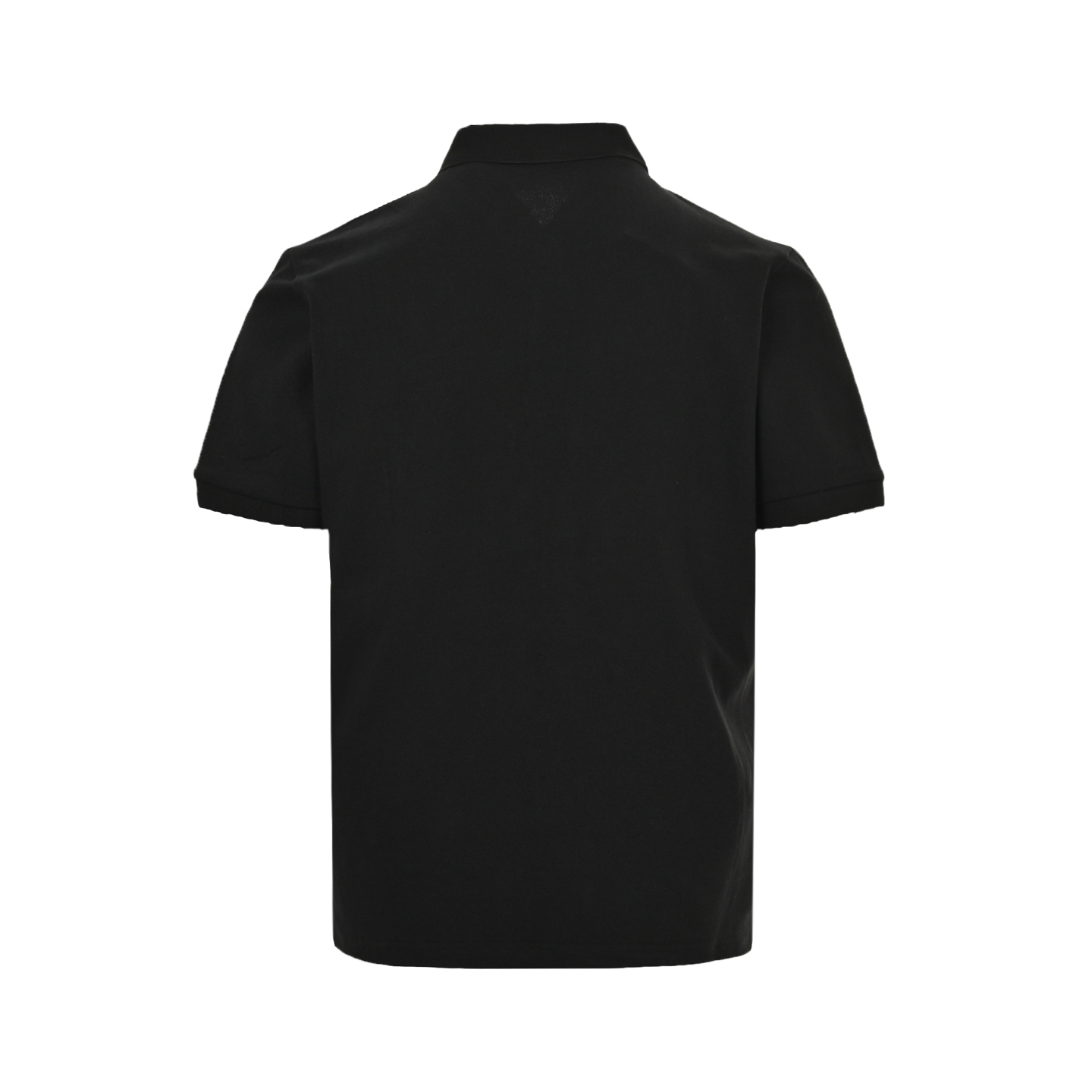 Prada/普拉达 25ss 红色硅胶饰条三角刺绣Polo短袖