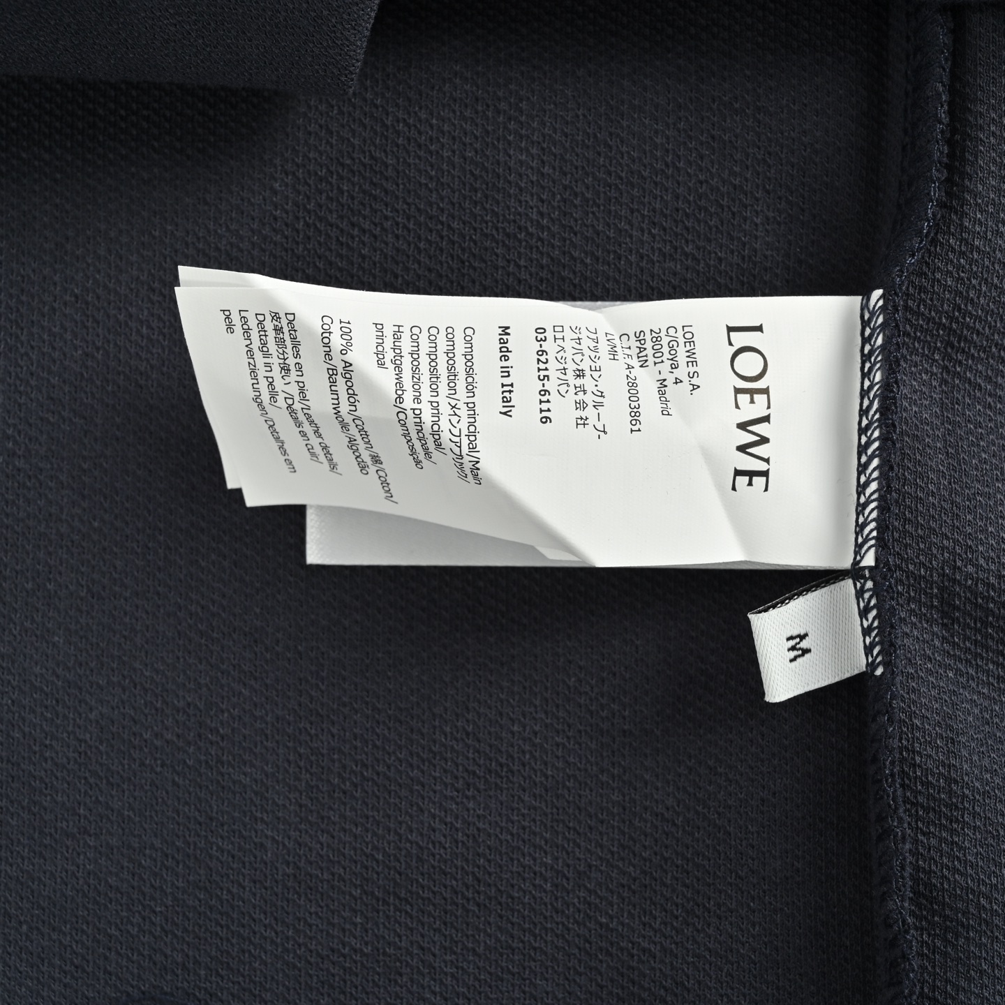 Loewe/罗意威 胸口拼色刺绣徽标Polo短袖