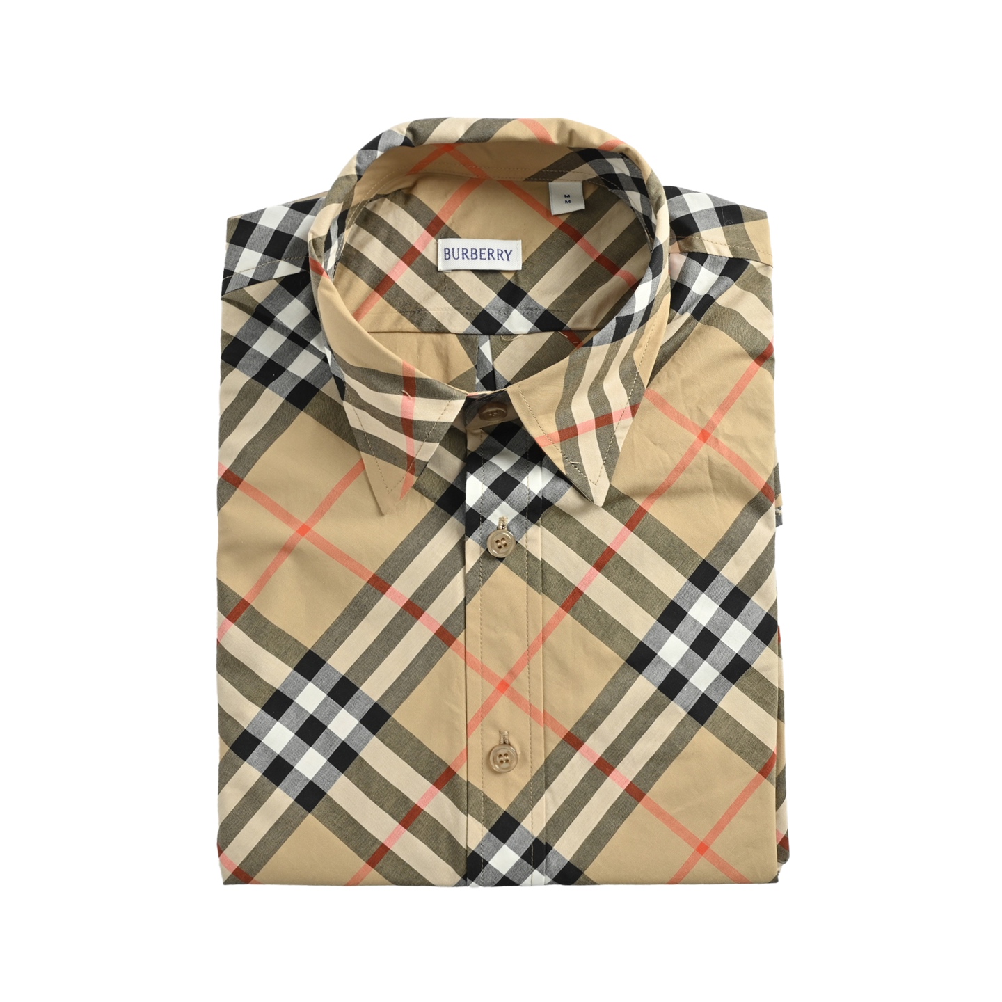Burberry/巴宝莉 经典斜格纹短袖衬衫