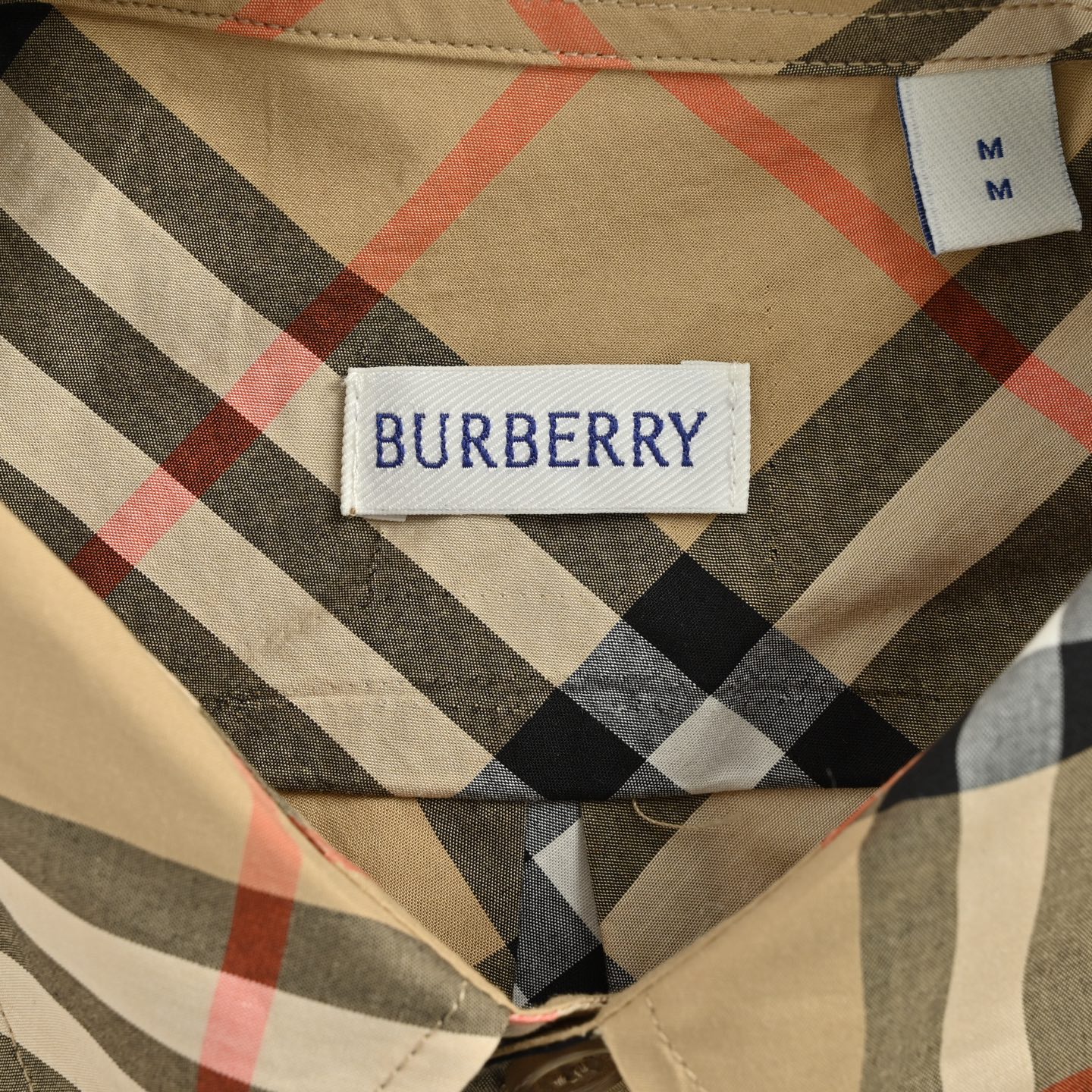 Burberry/巴宝莉 经典斜格纹短袖衬衫