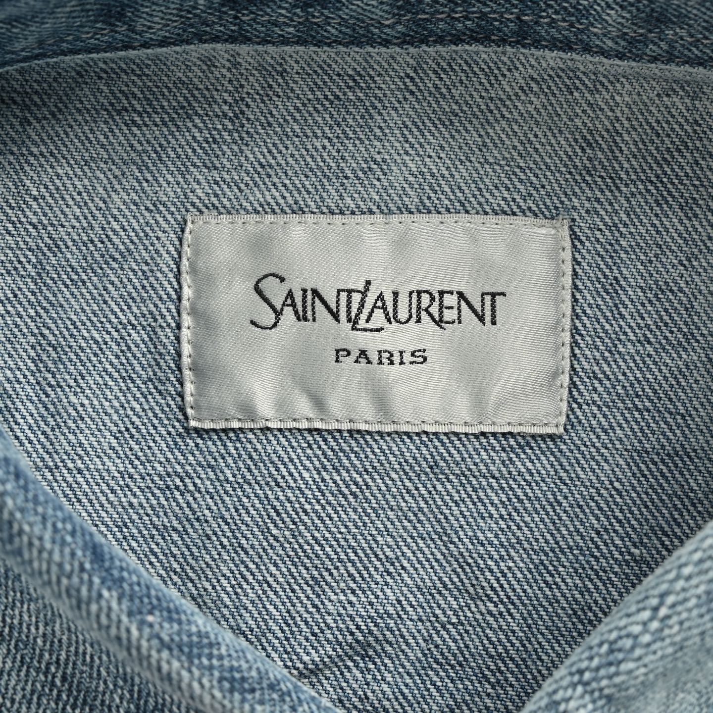 Saint Laurent/圣罗兰 25ss 刺绣标识牛仔衬衫外套