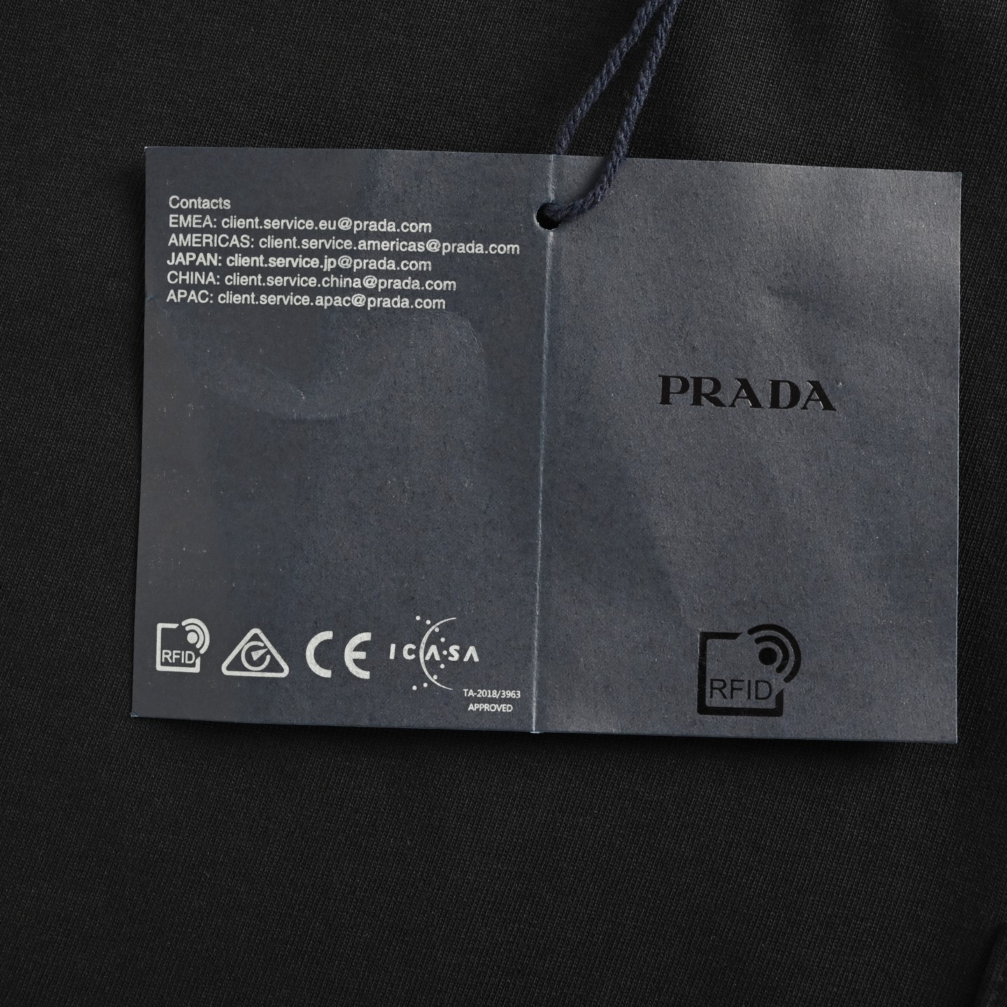 Prada/普拉达 经典口袋三角标短袖
