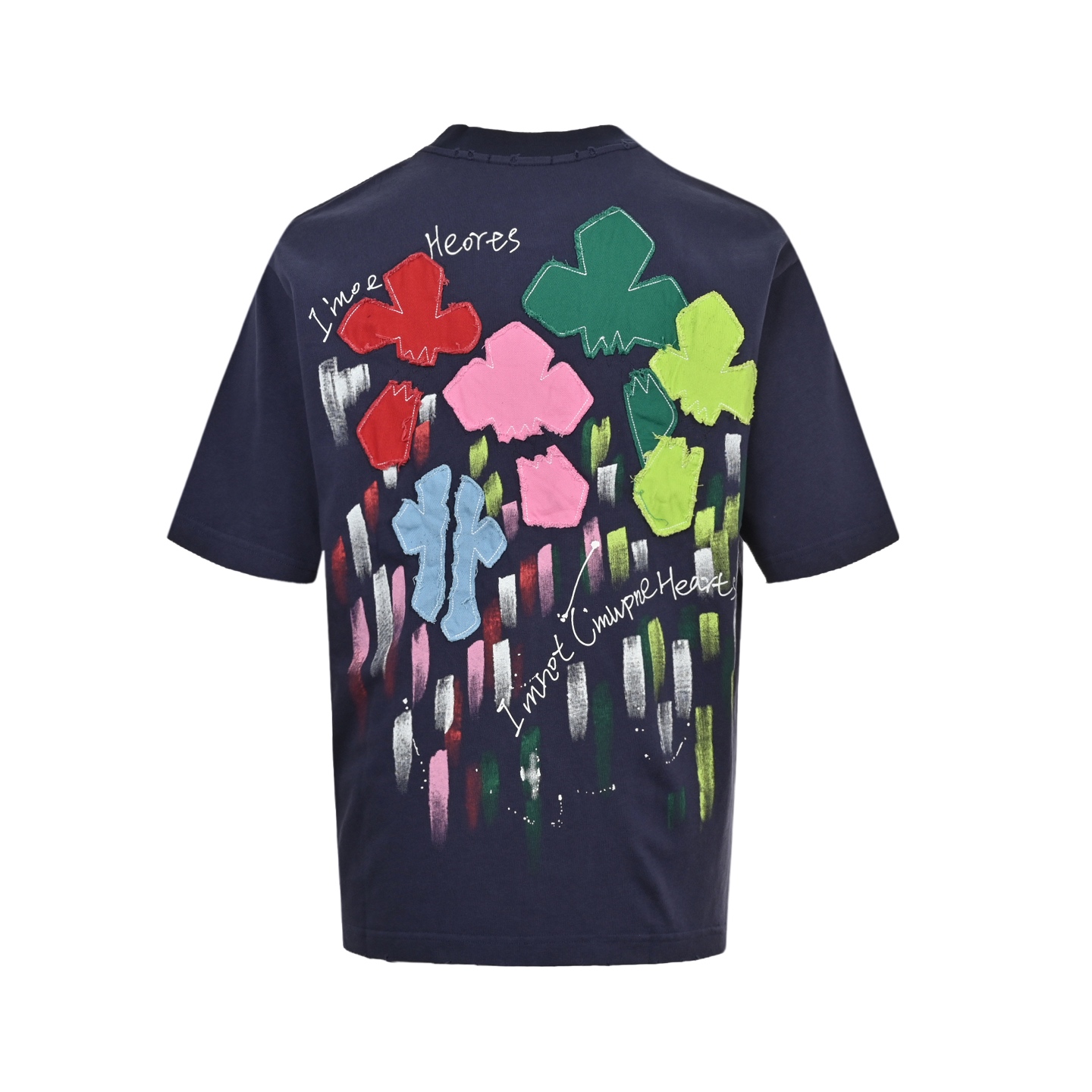 Chrome Hearts/克罗心 25ss 情人节贴布刺绣涂鸦短袖 黑色 白色 宝蓝-莆田鞋,莆田鞋货源,高仿鞋,高仿鞋货源,安福档口,莆田高仿鞋,莆田鞋批发,高仿鞋批发,莆田高仿运动鞋,高仿运动鞋,莆田运动鞋 Chrome Hearts/克罗心 25ss 情人节贴布刺绣涂鸦短袖 黑色 白色 宝蓝