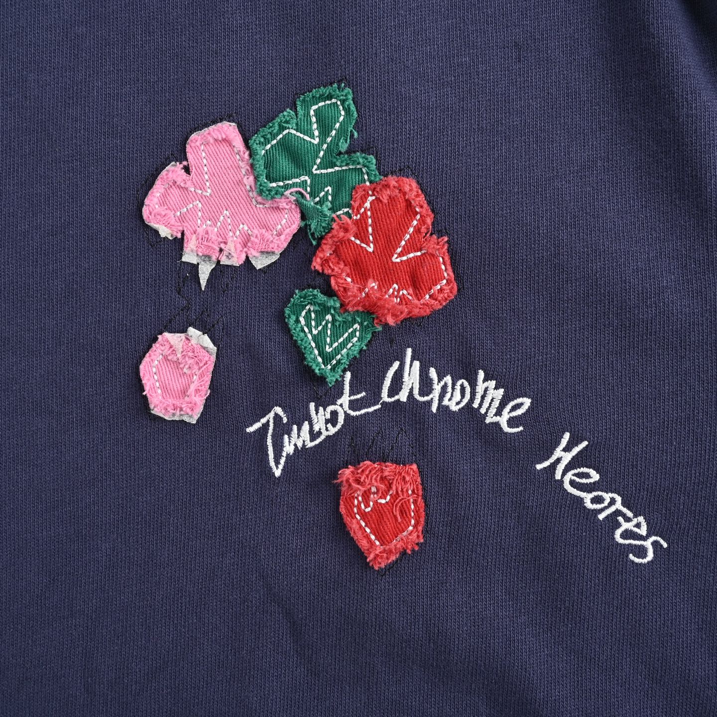 Chrome Hearts/克罗心 25ss 情人节贴布刺绣涂鸦短袖 黑色 白色 宝蓝-莆田鞋,莆田鞋货源,高仿鞋,高仿鞋货源,安福档口,莆田高仿鞋,莆田鞋批发,高仿鞋批发,莆田高仿运动鞋,高仿运动鞋,莆田运动鞋 Chrome Hearts/克罗心 25ss 情人节贴布刺绣涂鸦短袖 黑色 白色 宝蓝