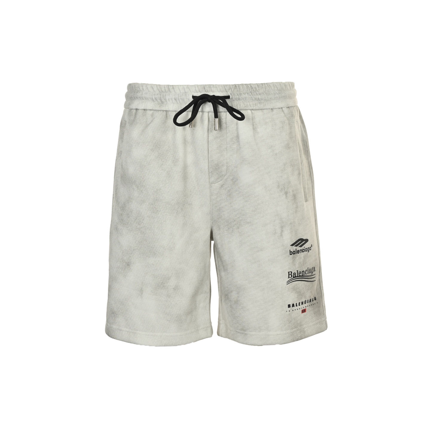 Balenciaga Washed Logo Print Shorts - Custom Fabric, Silky Soft, Unisex Fit 2 i1747565118101 1752 0 0