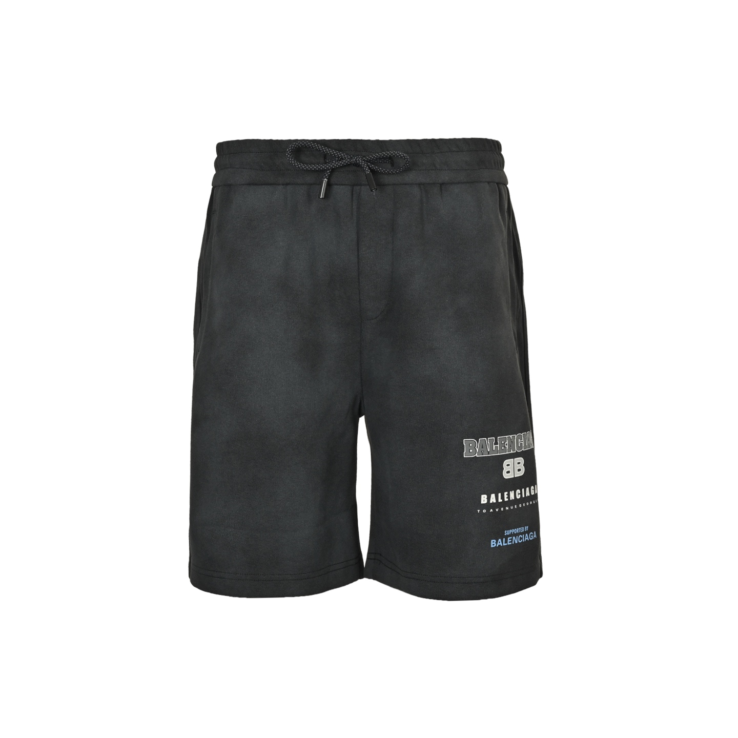 Balenciaga Washed Logo Print Shorts - Custom Fabric, Unisex Style 2 i1747565286666 1023 0 0