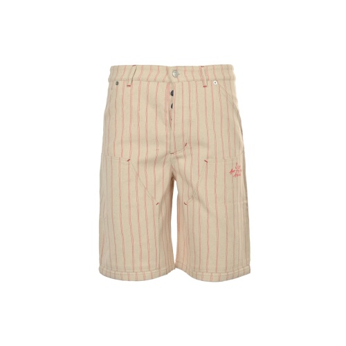 Dior 25SS Embroidered Letter Striped Denim Shorts - Modern Elegance 1 Dior 25SS Embroidered Letter Striped Denim Shorts – Modern Elegance