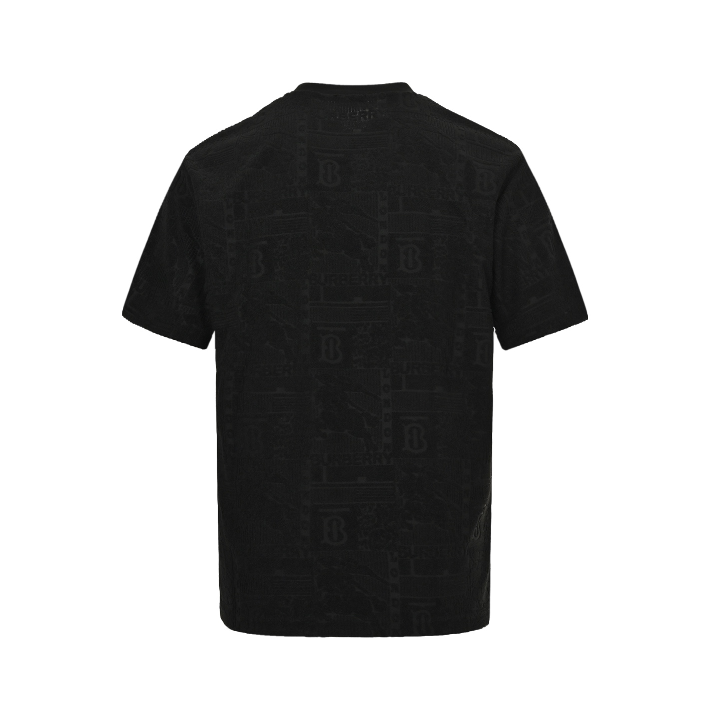 Burberry Men's Black TB Monogram Jacquard Cotton T-Shirt 3 i1747568598035 3859 0 2