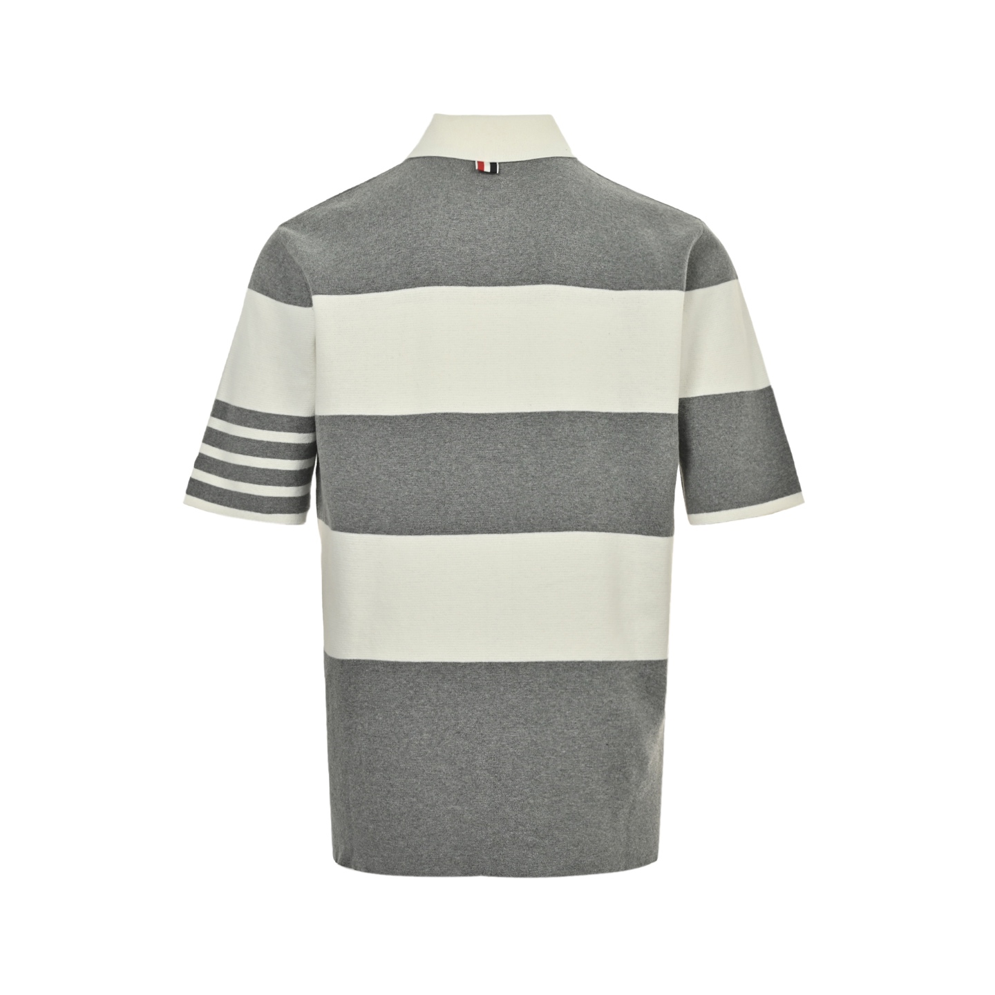 Thom Browne Striped Knitted Polo Shirt Short Sleeve Cotton Blend Casual 3 i1747650902584 6406 0 2