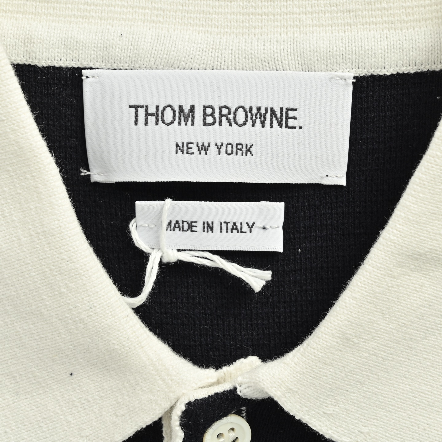 Thom Browne Striped Knitted Polo Shirt - Short Sleeve Cotton Blend Top 6 i1747651230334 3543 0 4