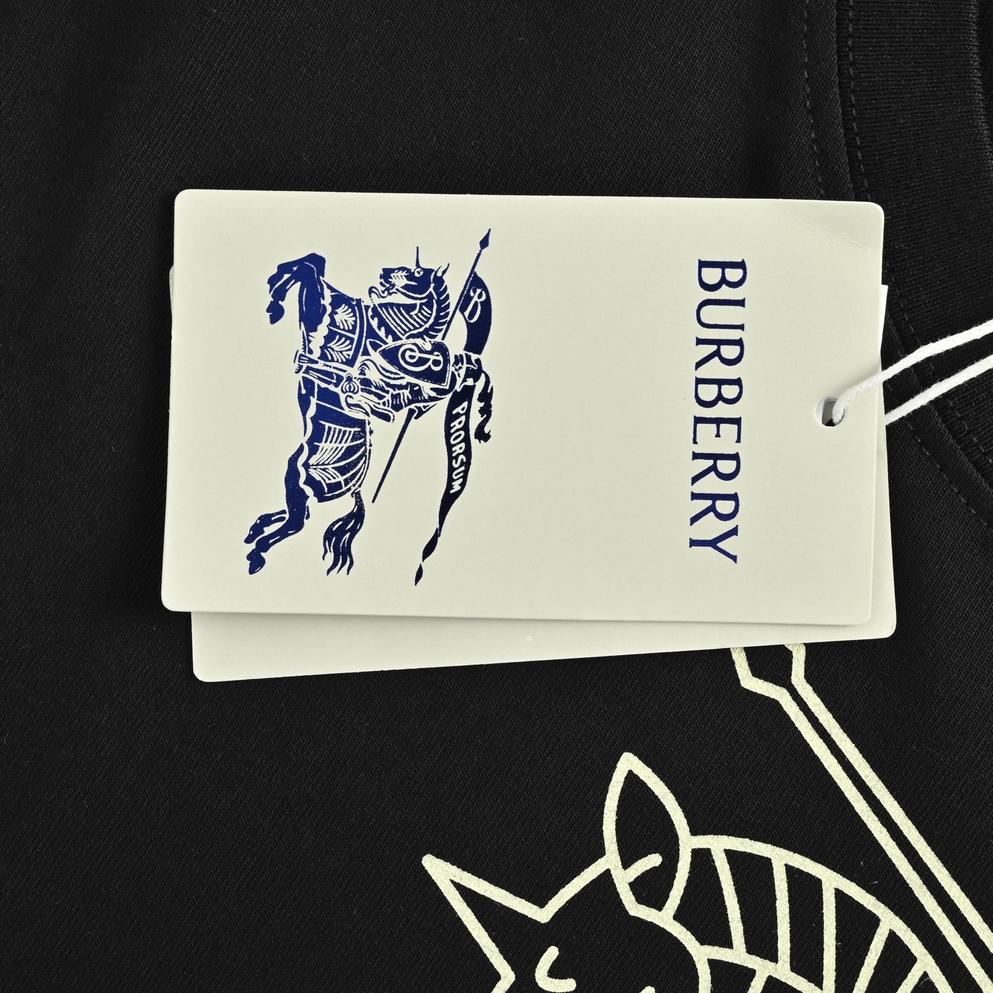 Burberry/巴宝莉 25ss 线条骑士战马印花短袖