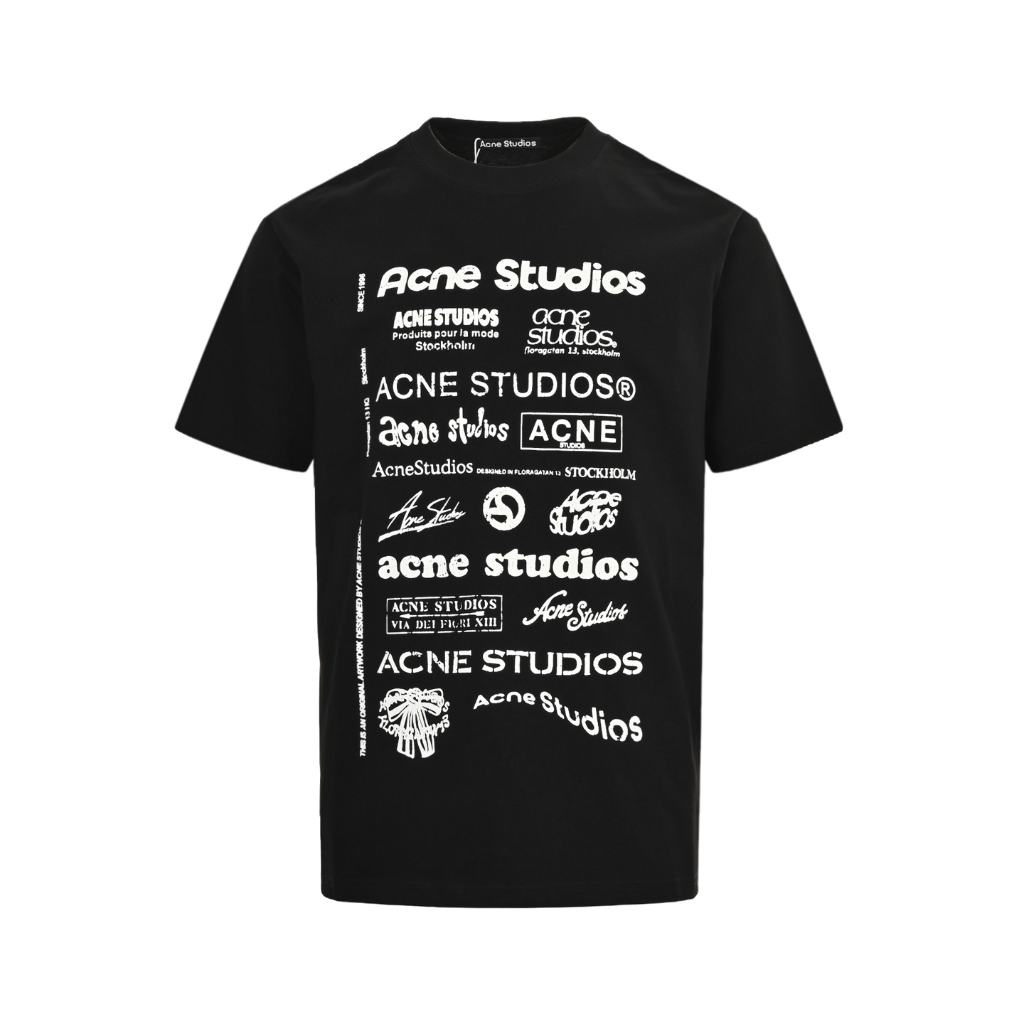 Acne Studios 25ss 多标满印logo短袖