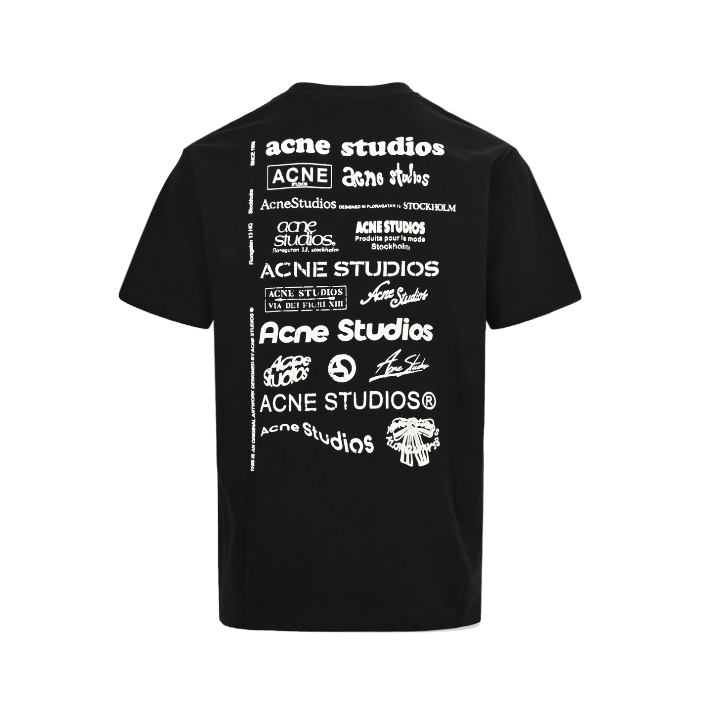 Acne Studios 25ss 多标满印logo短袖