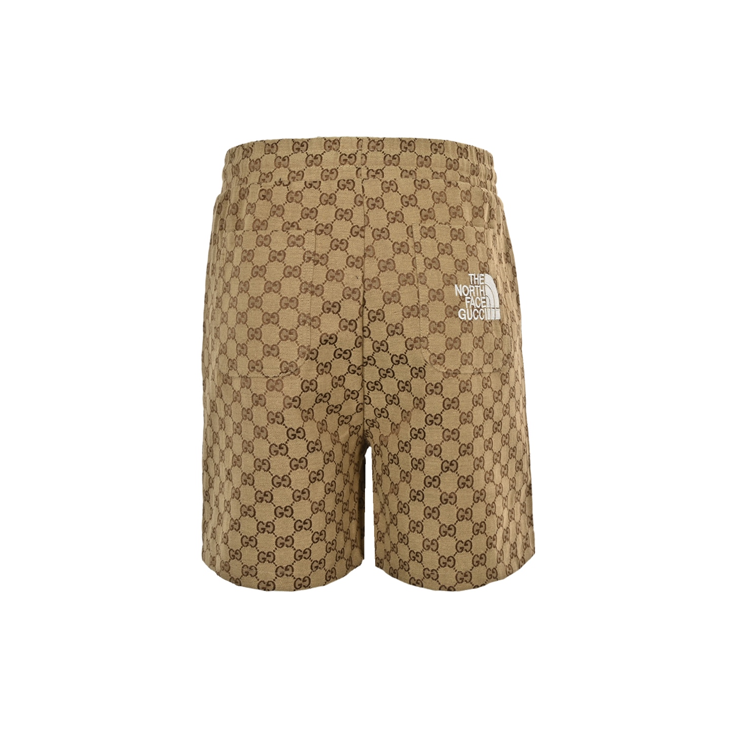 Gucci x The North Face Double G Jacquard Khaki Shorts - Limited Edition 4 i1747740538587 800 0 2