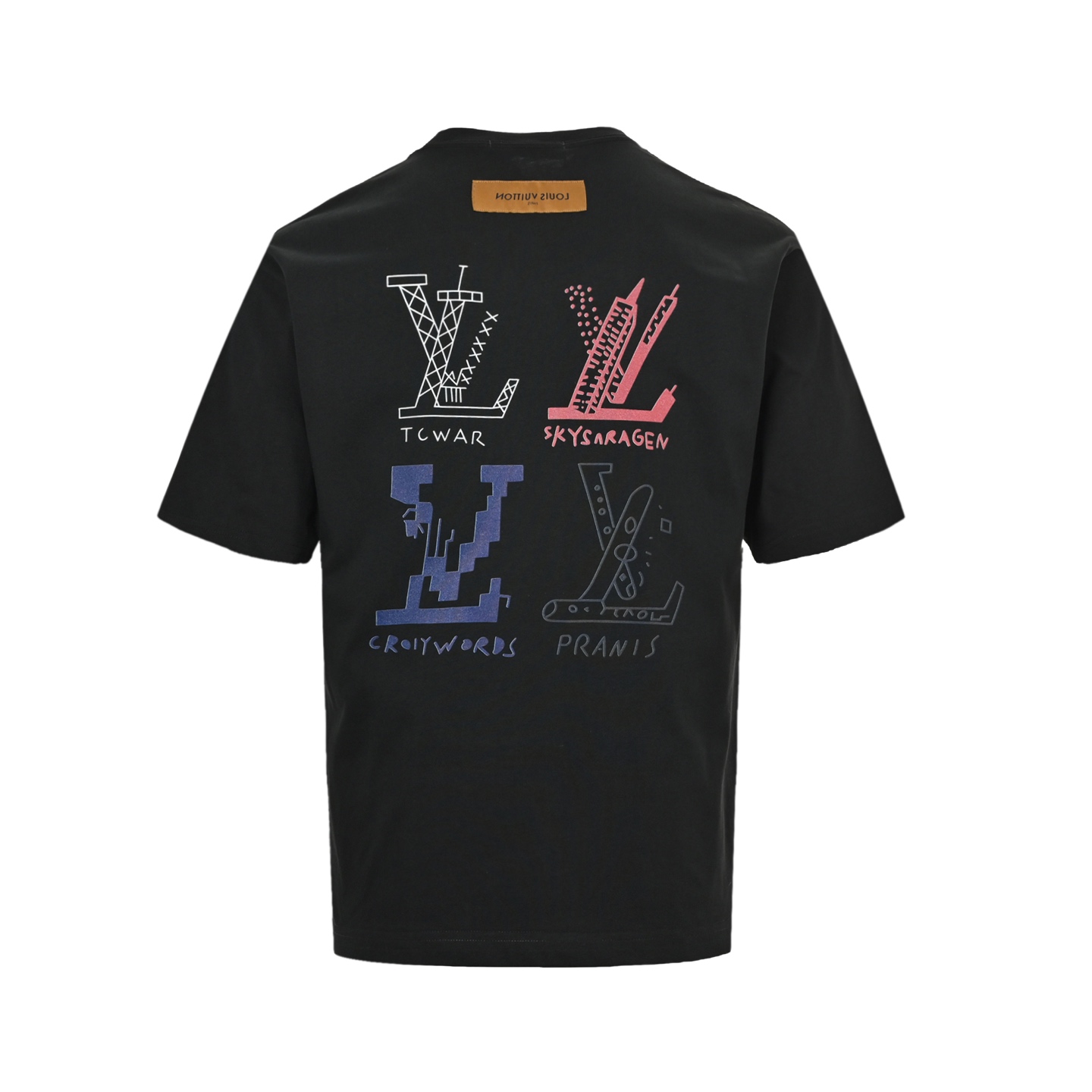Louis Vuitton 25SS Back Logo Print Short Sleeve T-Shirt Unisex 3 i1747740820962 1961 0 2