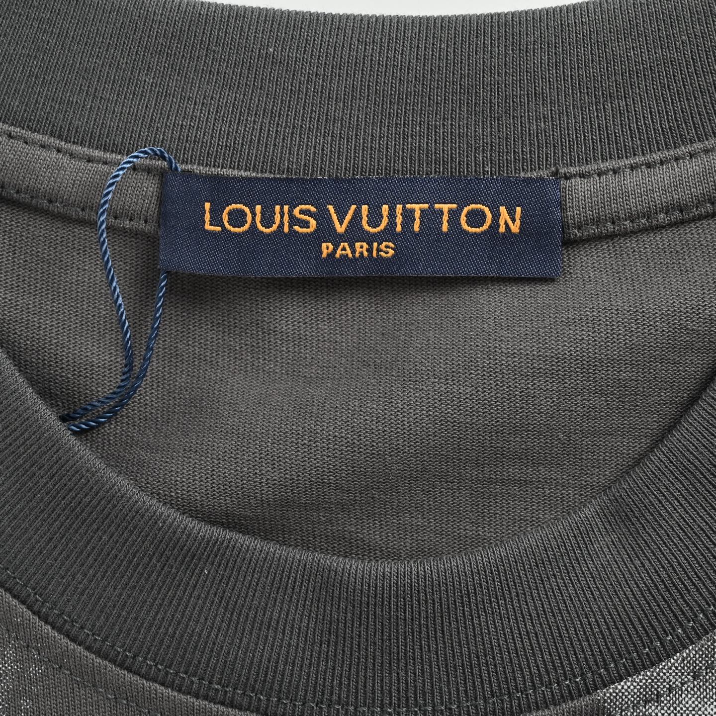 Louis Vuitton/路易威登 25ss 涂鸦手绘字母渲染印花短袖