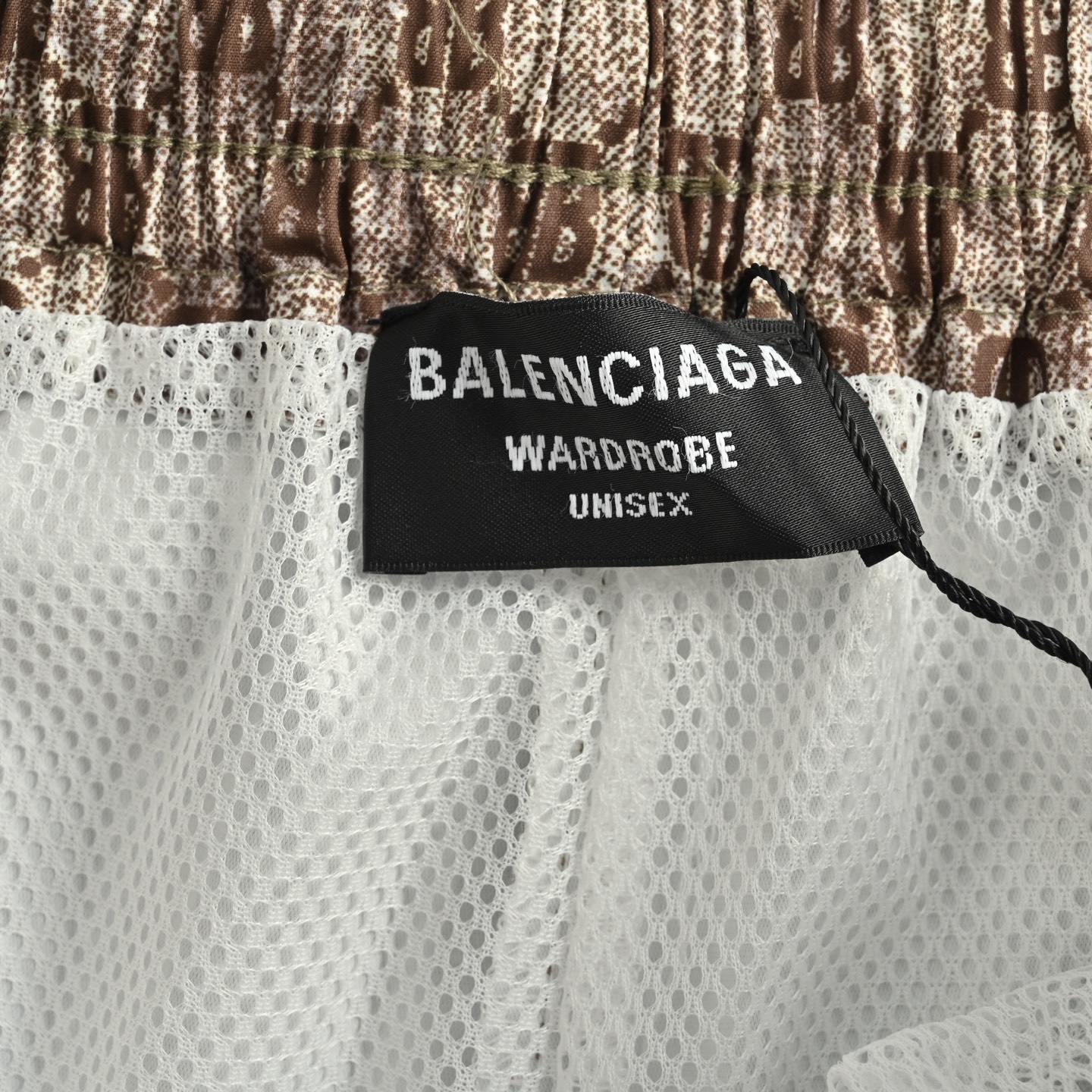 Balenciaga/巴黎世家 25ss BB满印尼龙短裤