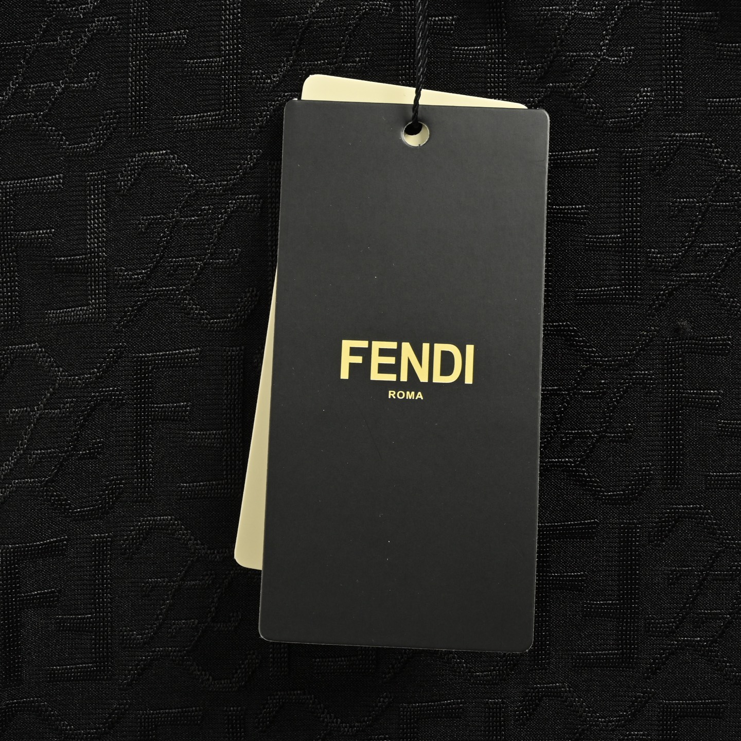 Fendi/芬迪 25ss 冰丝暗纹全幅双F提花短袖