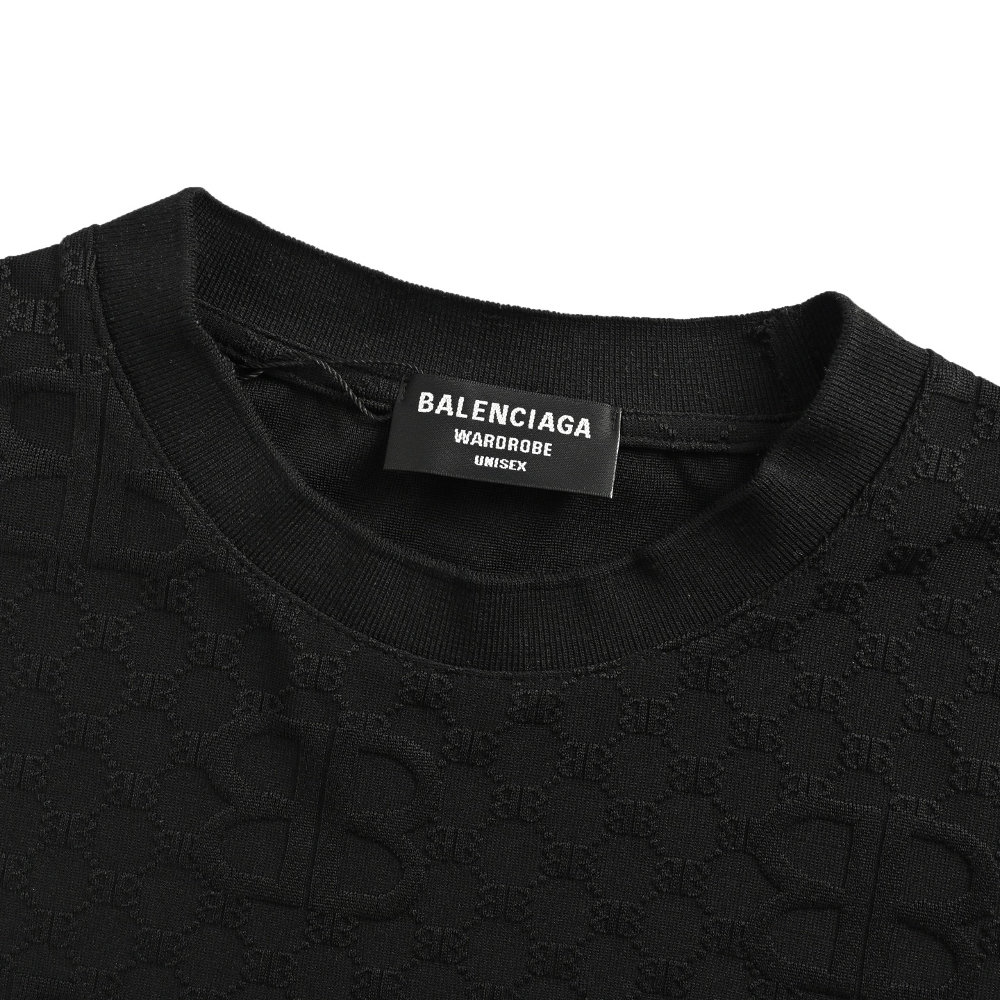 Balenciaga/巴黎世家 25ss 暗纹满印双B提花短袖