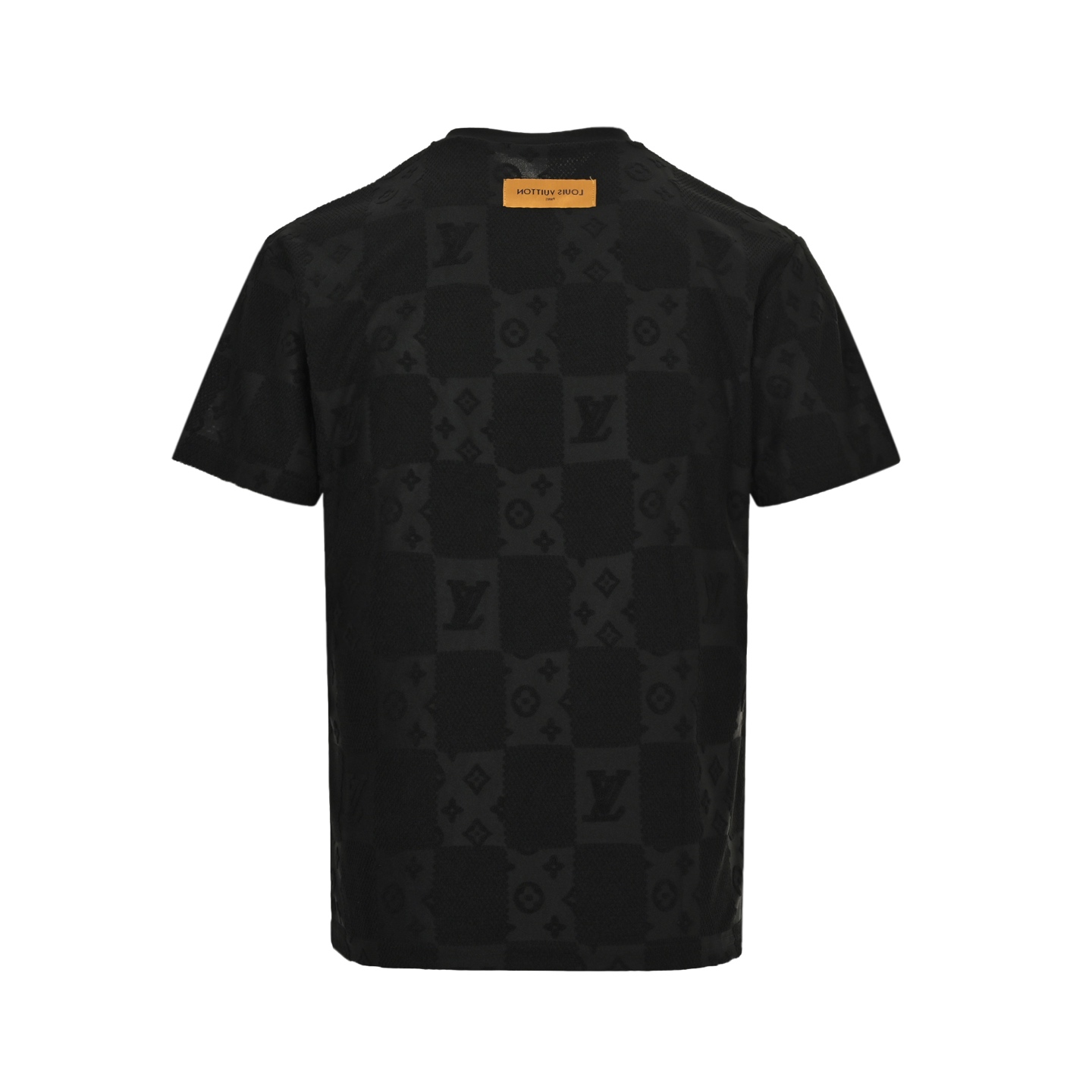 Louis Vuitton/路易威登 25ss 暗纹老花Logo棋盘格提花短袖