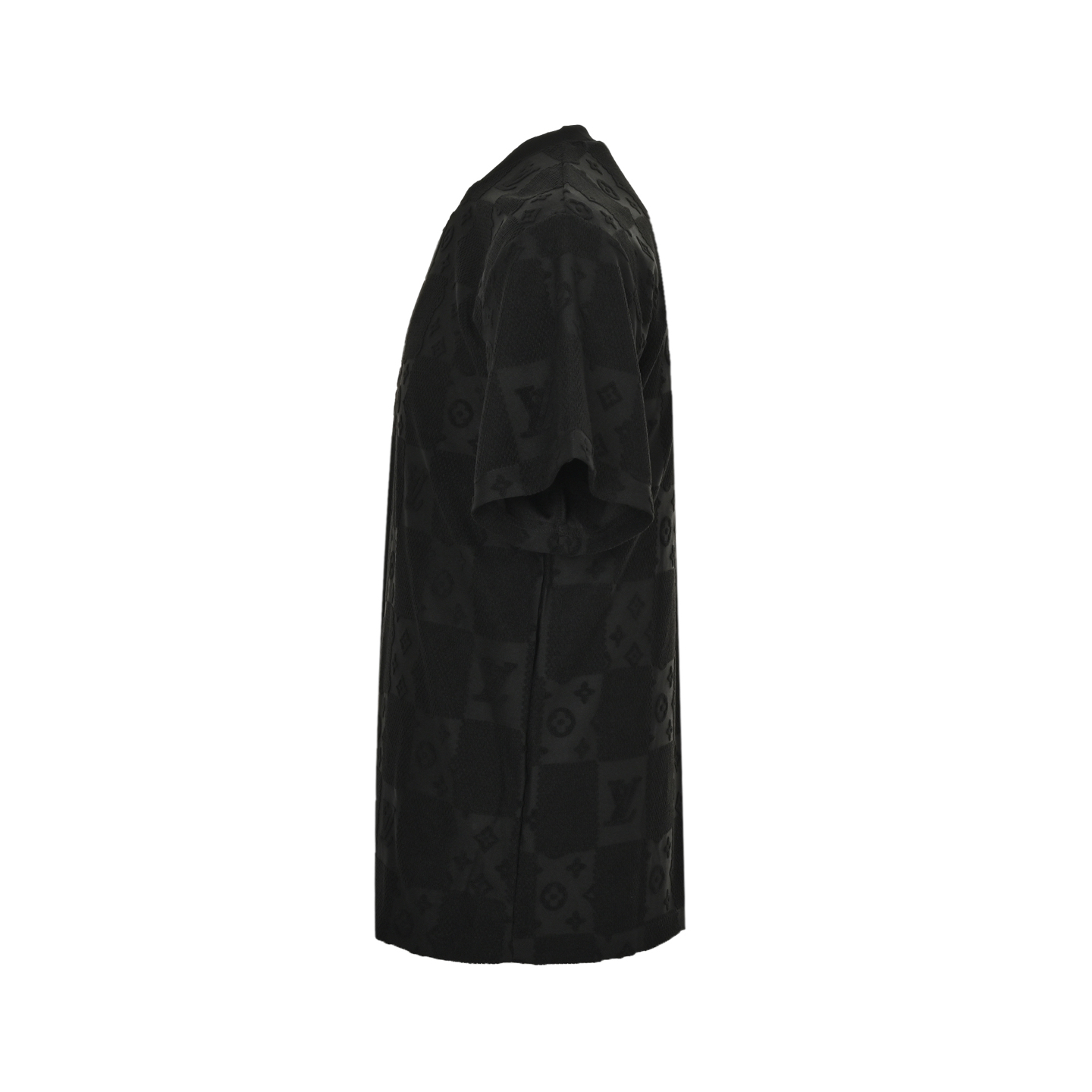 Louis Vuitton/路易威登 25ss 暗纹老花Logo棋盘格提花短袖