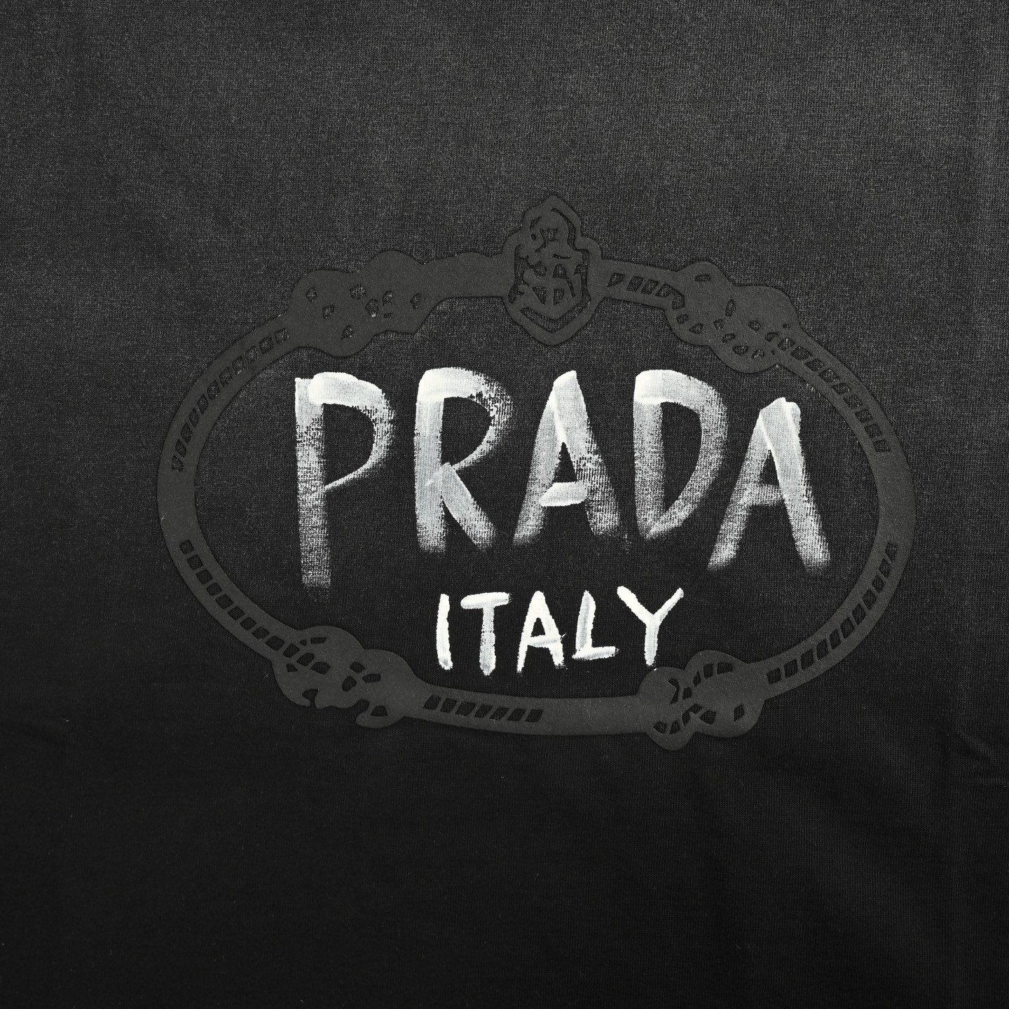 Prada/普拉达 手绘字母水洗短袖