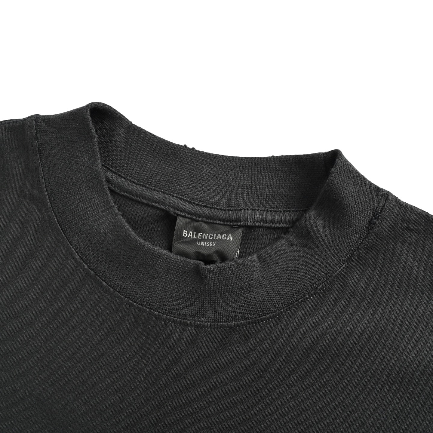 Balenciaga/巴黎世家 25ss 融化logo裂纹印花短袖 BLCG裂纹印花T恤