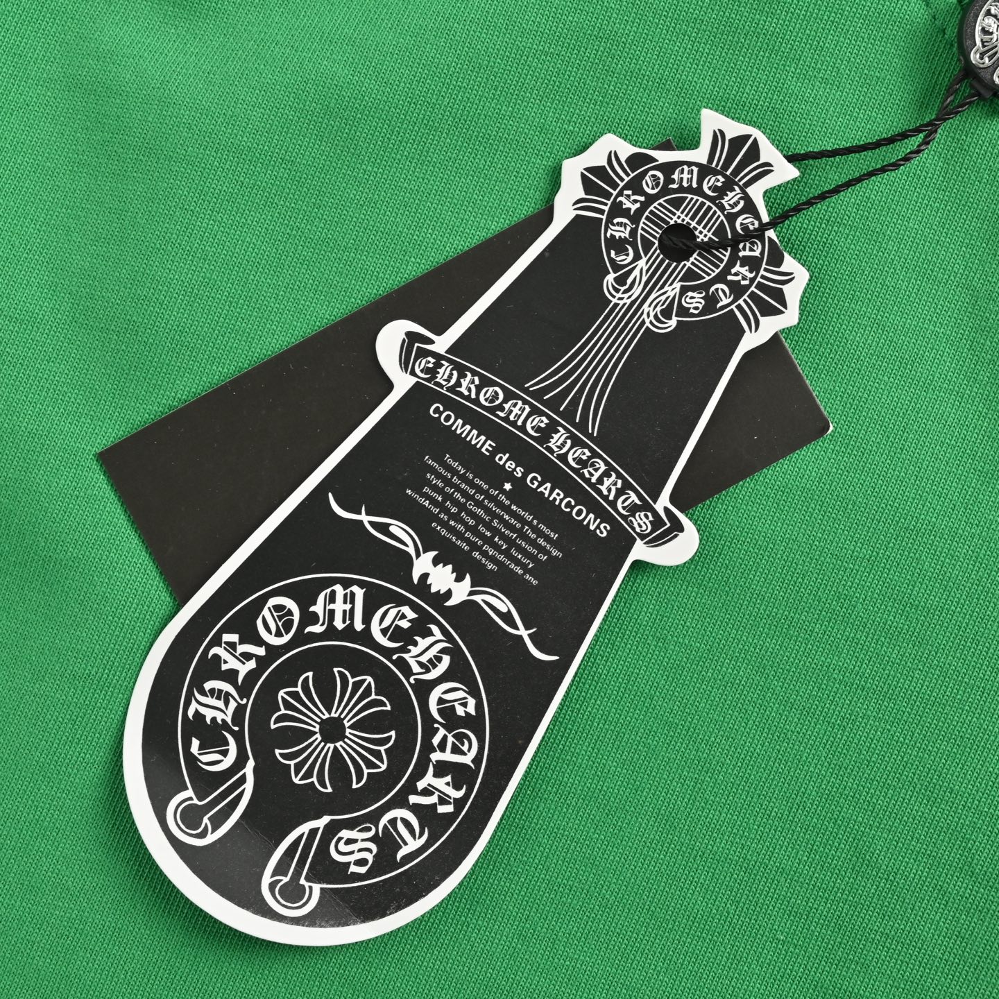 ChromeHearts/克罗心 25ss 涂鸦十字架贴布刺绣水洗短袖 黑色 白色 绿色