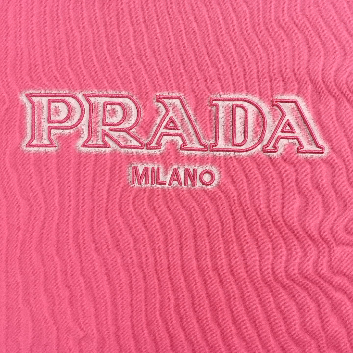 Prada/普拉达 大logo字母刺绣短袖