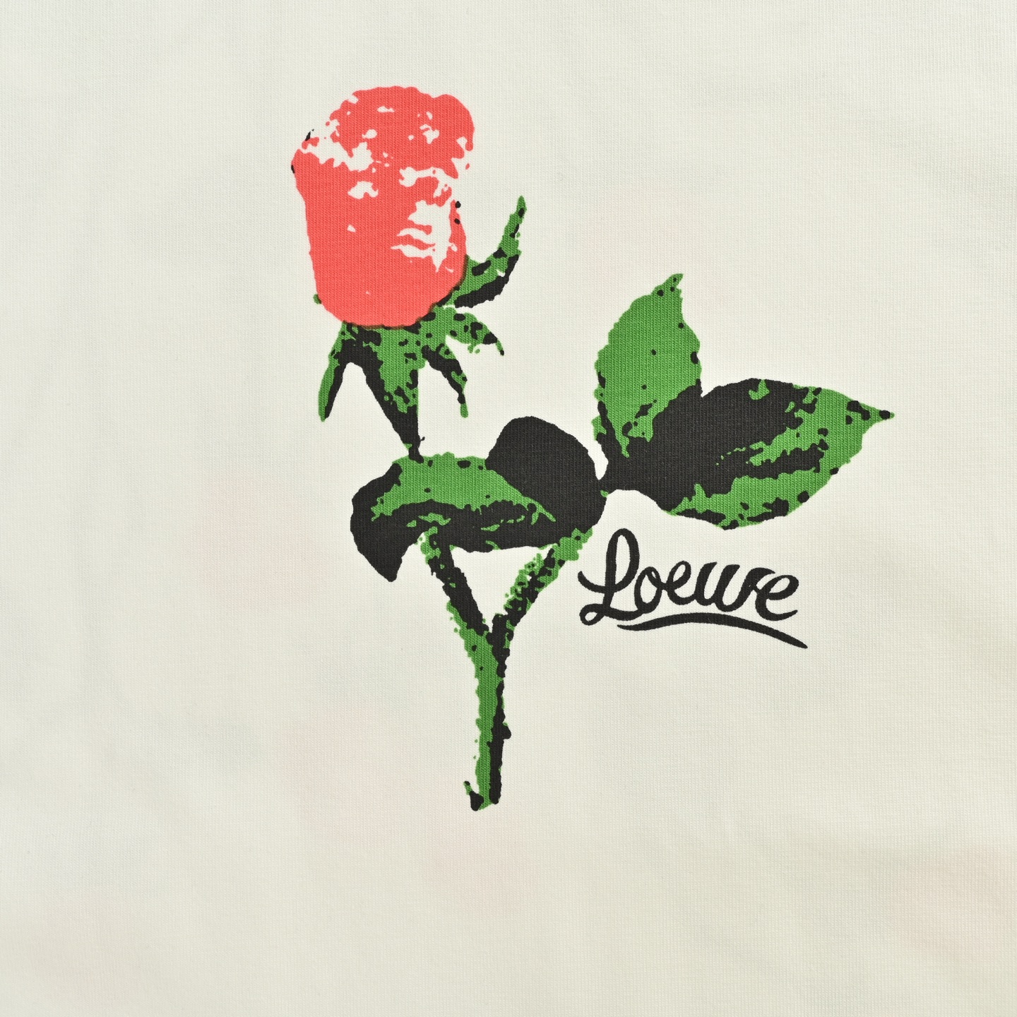Loewe/罗意威 25ss 玫瑰花花卉印花短袖