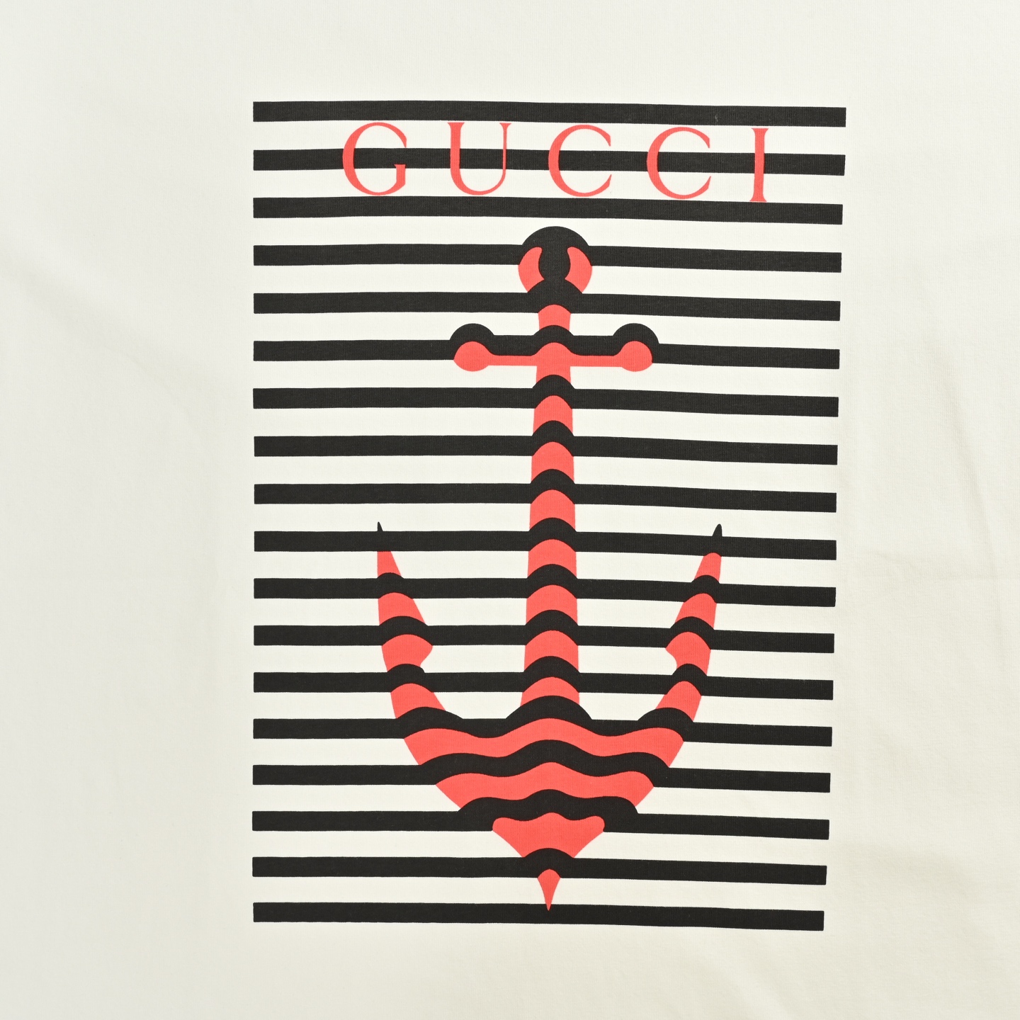 Gucci/古驰 25ss 条纹船锚印花短袖