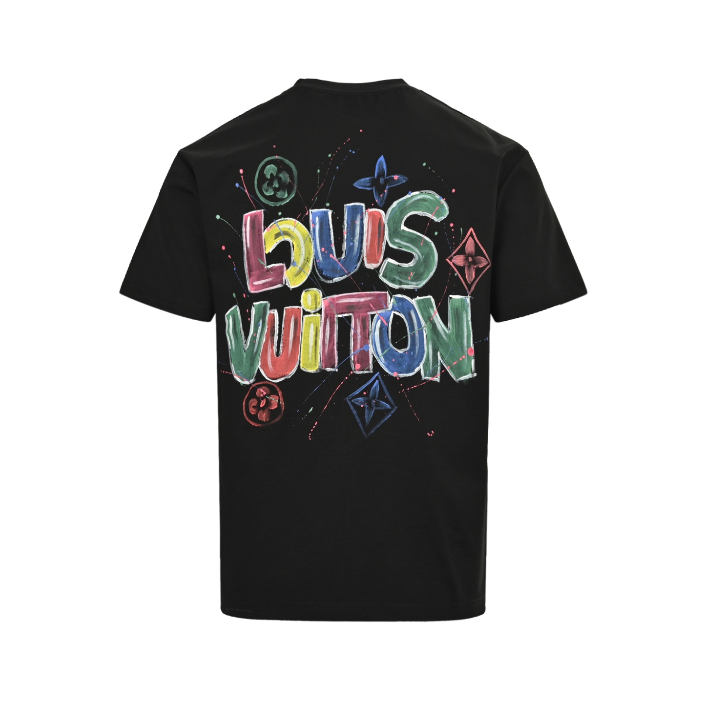 Louis Vuitton/路易威登 25ss 手绘涂鸦字母logo印花短袖 三标齐全