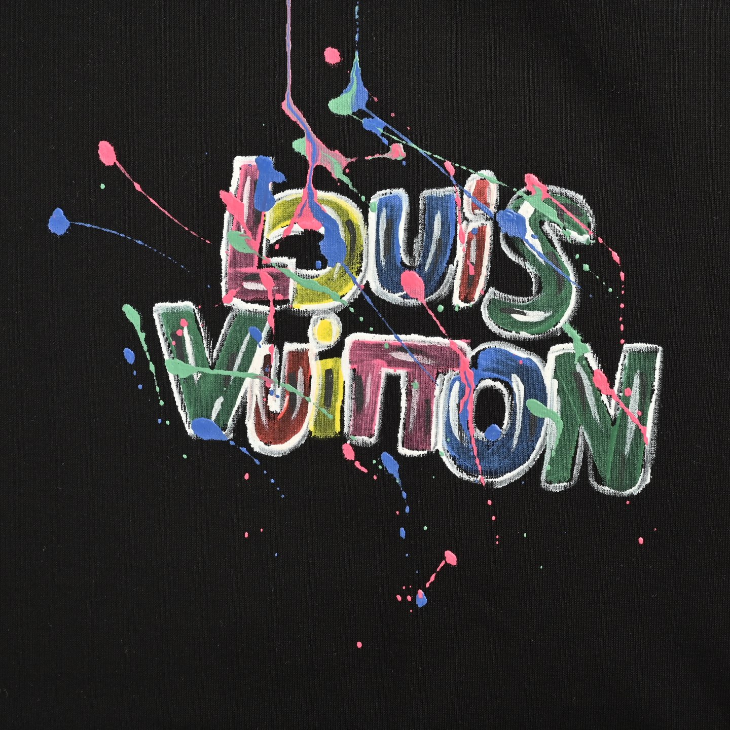 Louis Vuitton/路易威登 25ss 手绘涂鸦字母logo印花短袖 三标齐全