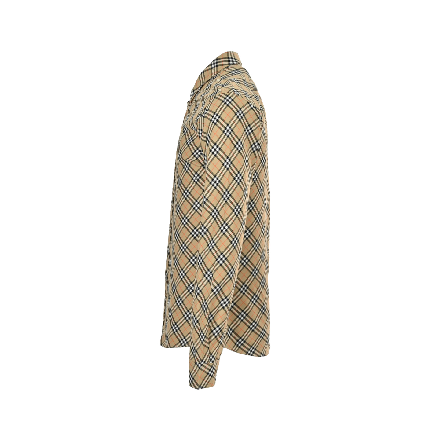 Burberry/巴宝莉 25ss 盾牌刺绣斜格纹衬衫