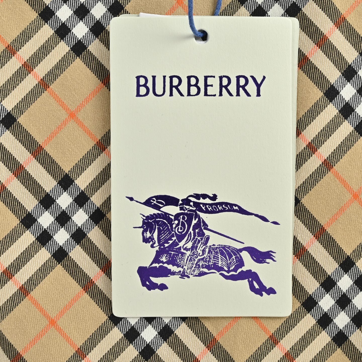 Burberry/巴宝莉 25ss 盾牌刺绣斜格纹衬衫