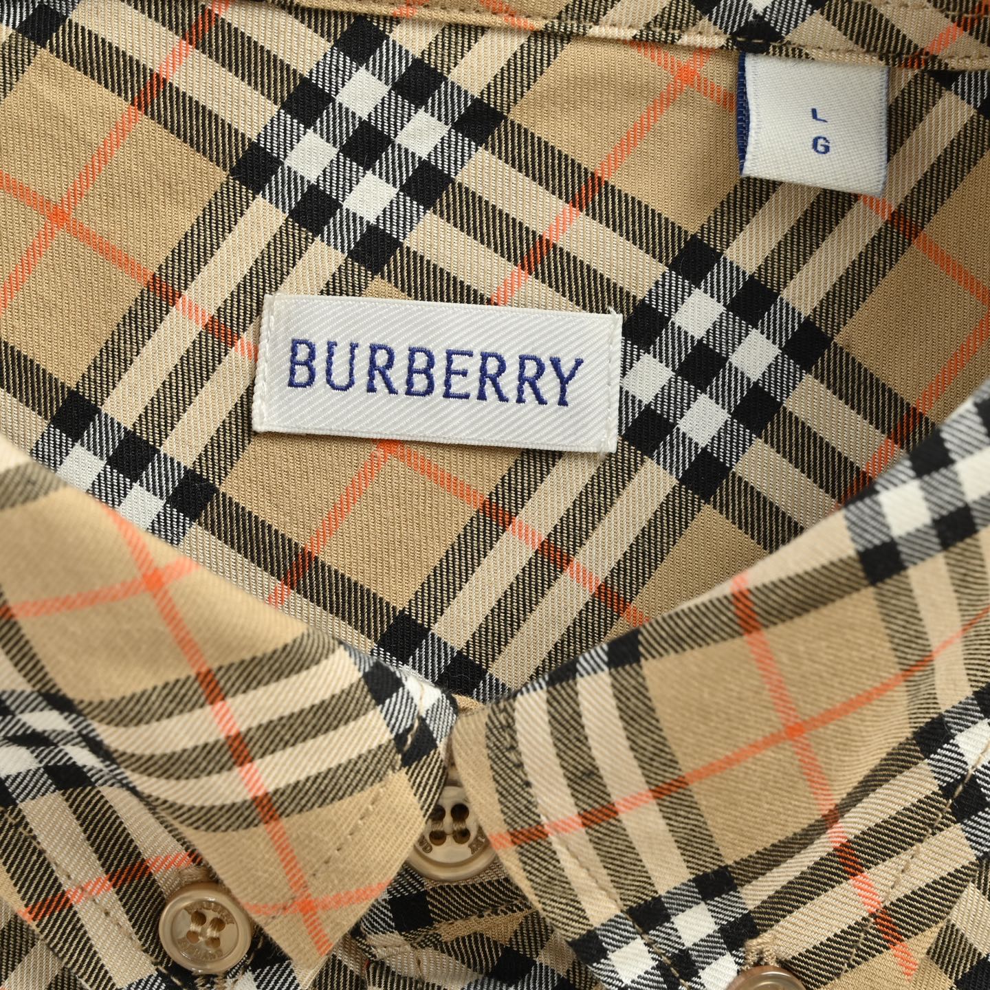 Burberry/巴宝莉 25ss 盾牌刺绣斜格纹衬衫
