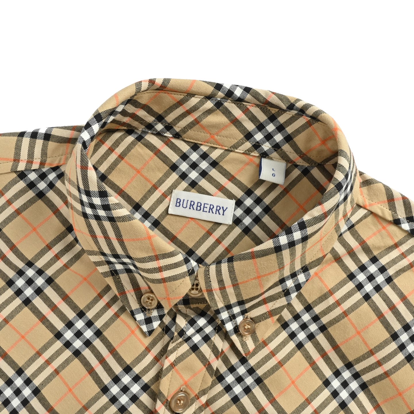 Burberry/巴宝莉 25ss 盾牌刺绣斜格纹衬衫
