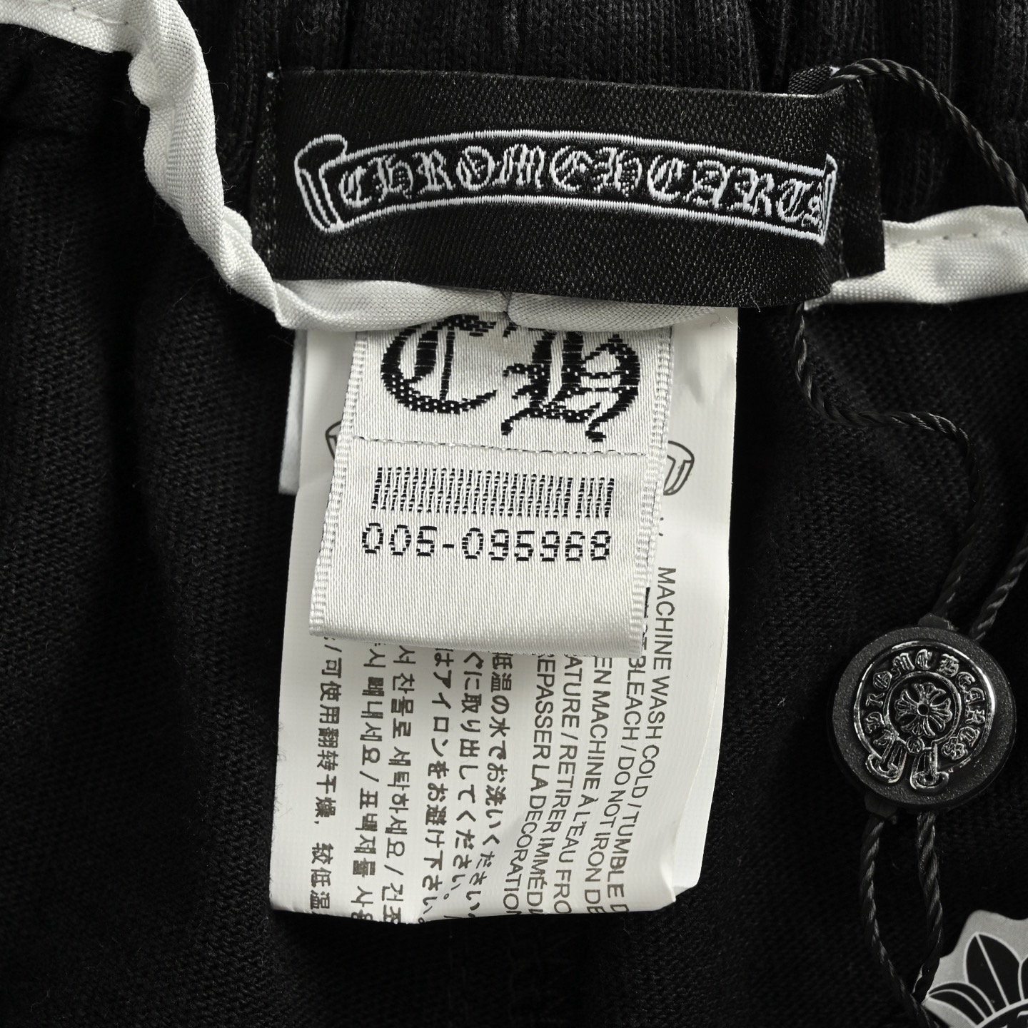 Chrome Hearts/克罗心 25ss 贴布马蹄十字咖刺绣水洗短裤
