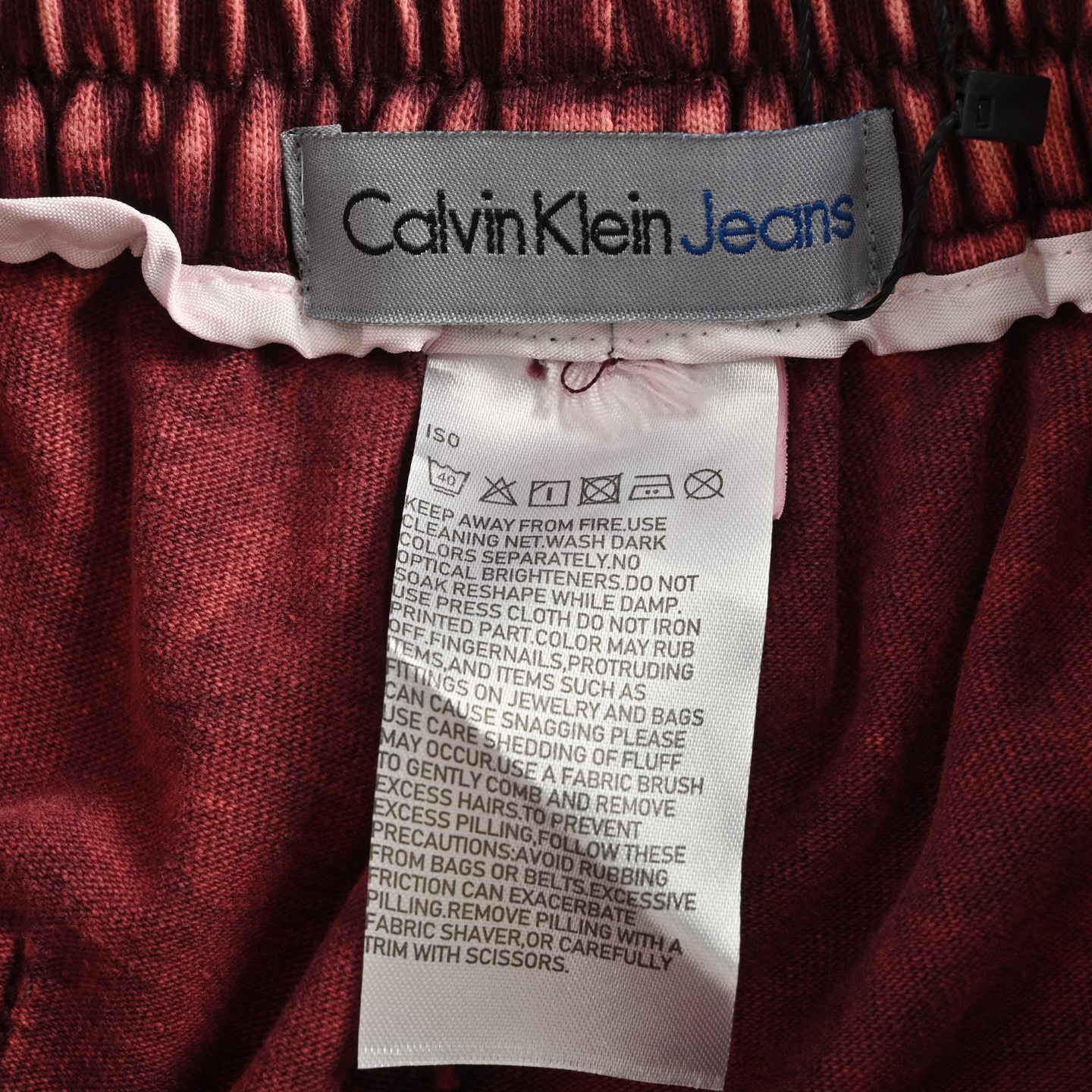 Calvin Klein/CK 25ss 刺绣大字母logo水洗短裤