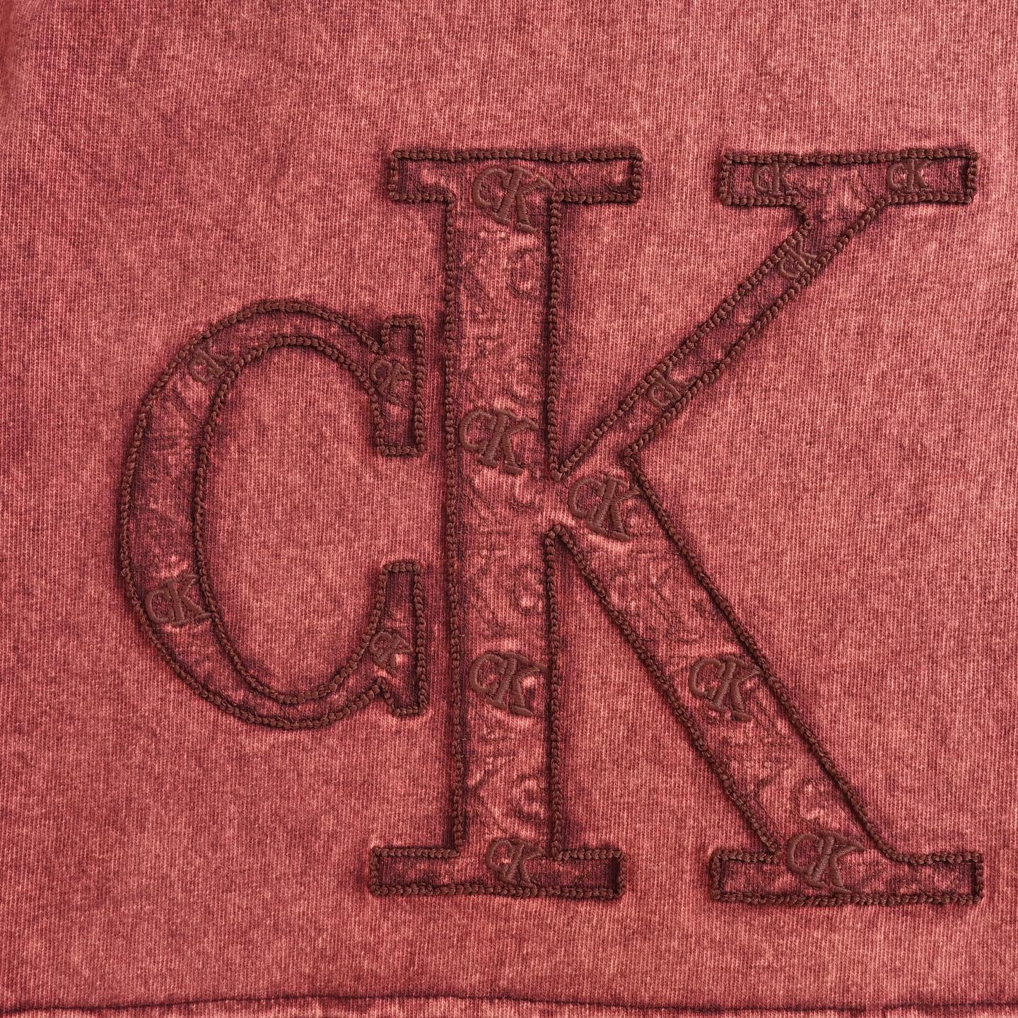 Calvin Klein/CK 25ss 刺绣大字母logo水洗短裤