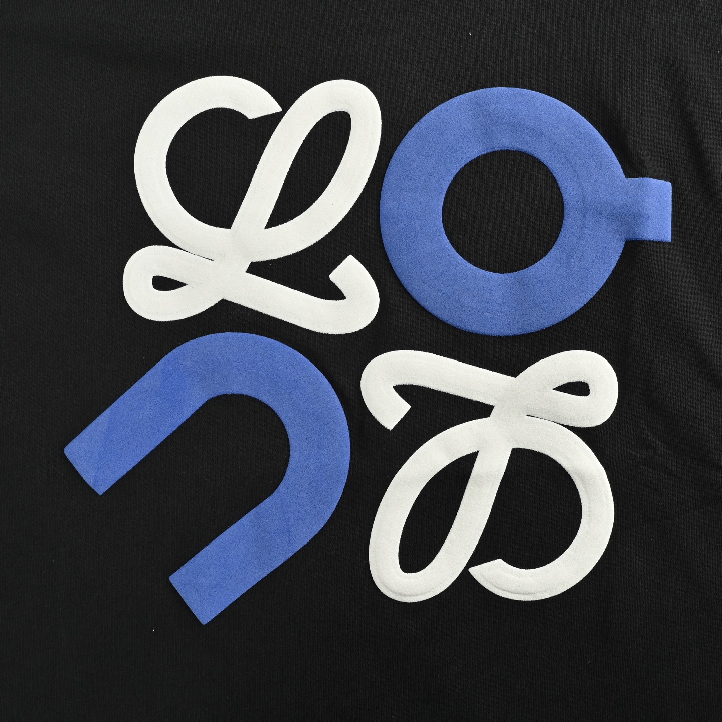 Loewe/罗意威 25ss 绒面发泡印花logo短袖