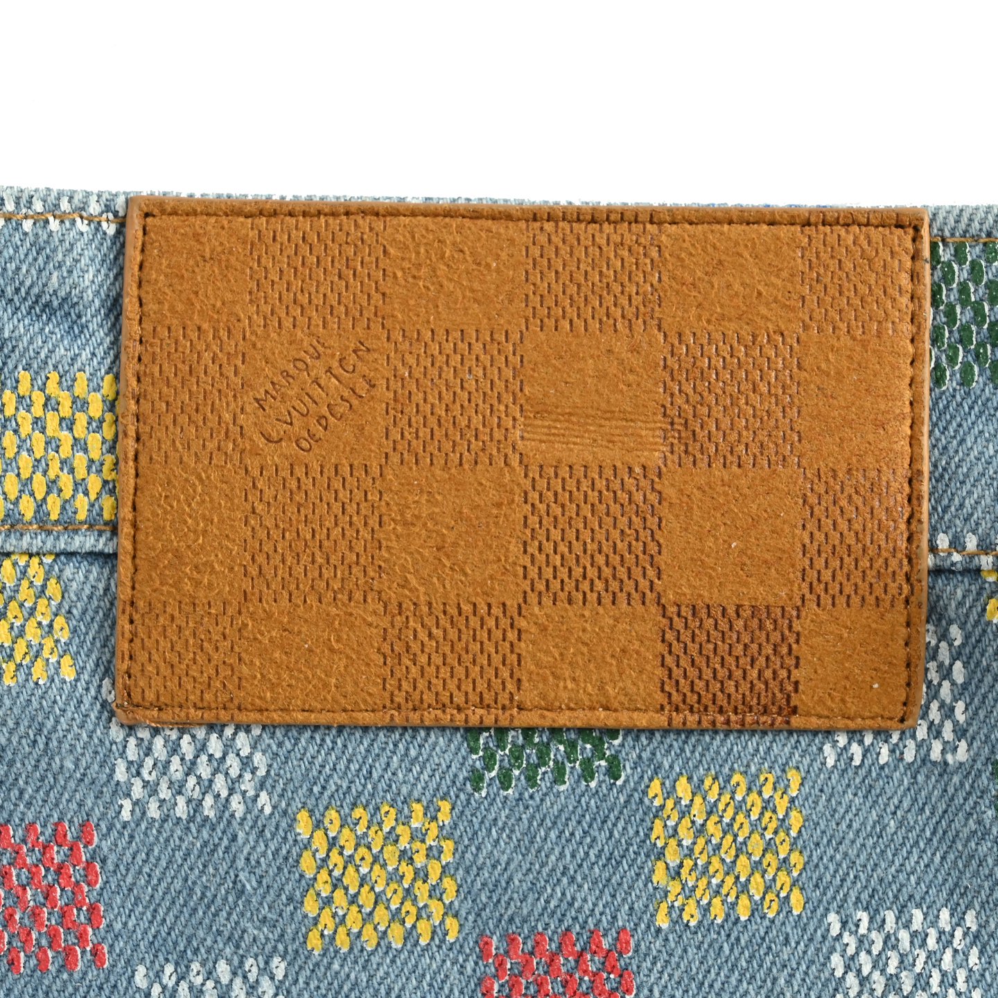Louis Vuitton/路易威登 彩色棋盘格牛仔套装短裤