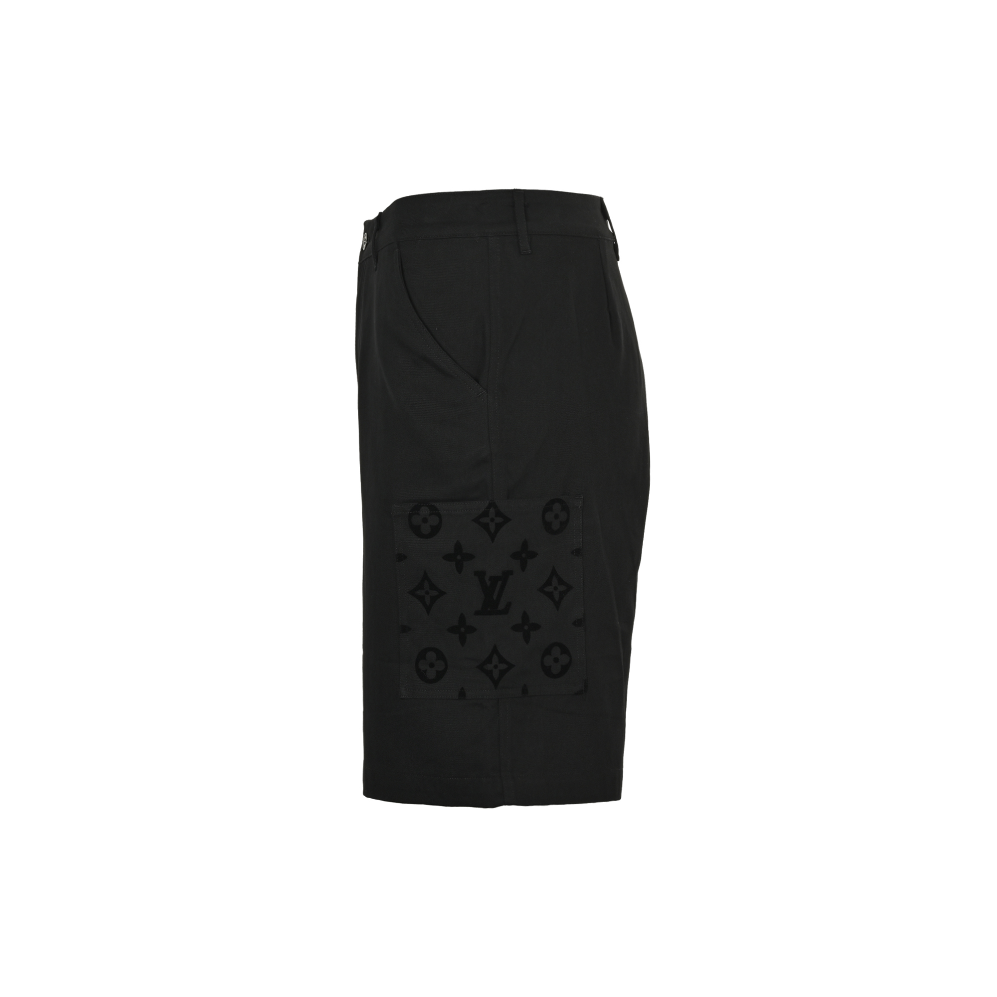 Louis Vuitton/路易威登 24ss 口袋植绒拼接短裤