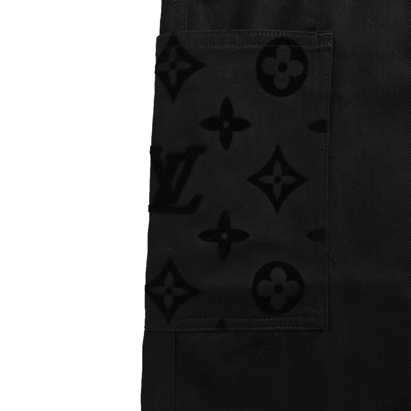 Louis Vuitton/路易威登 24ss 口袋植绒拼接短裤