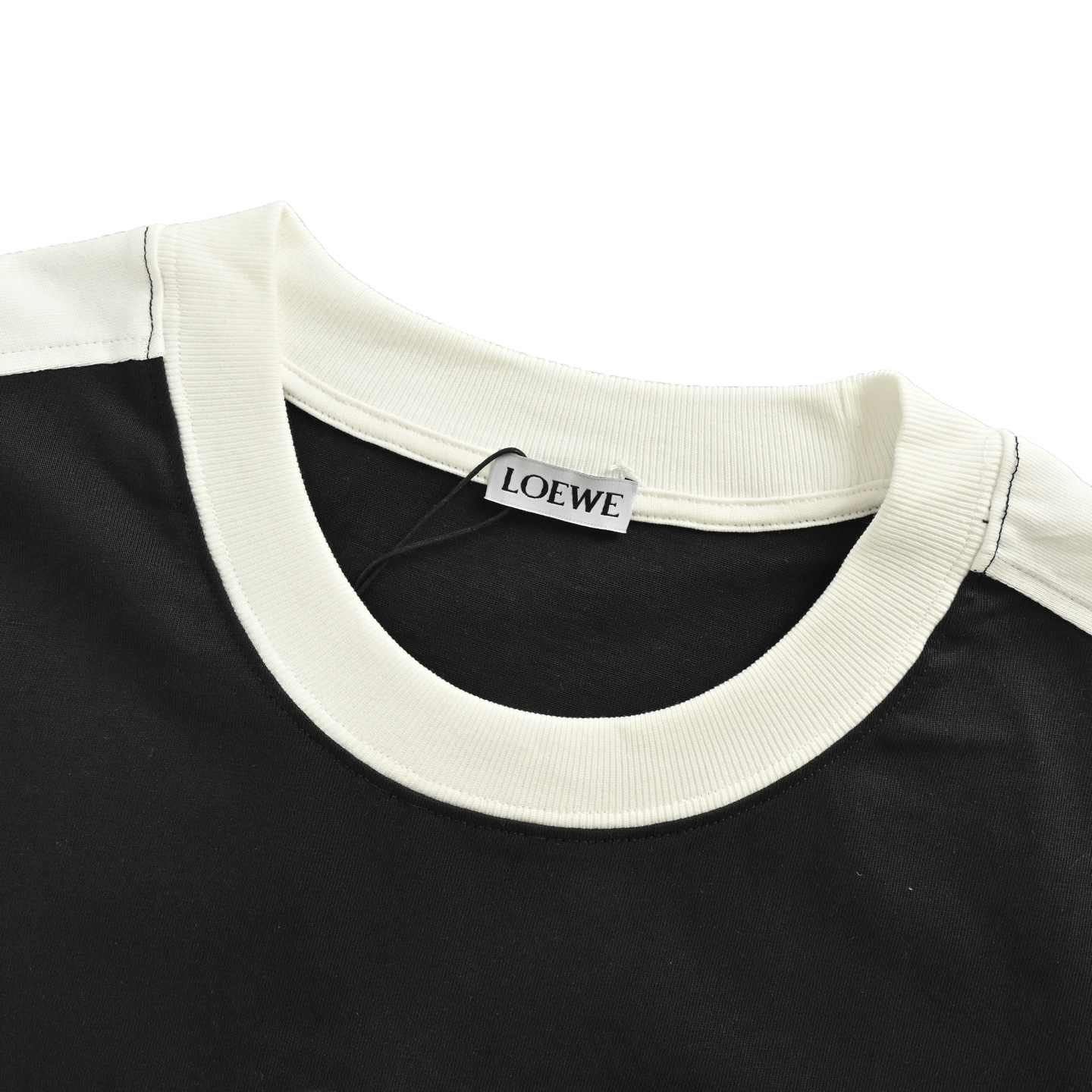 Loewe/罗意威 25ss 拼接织带刺绣短袖