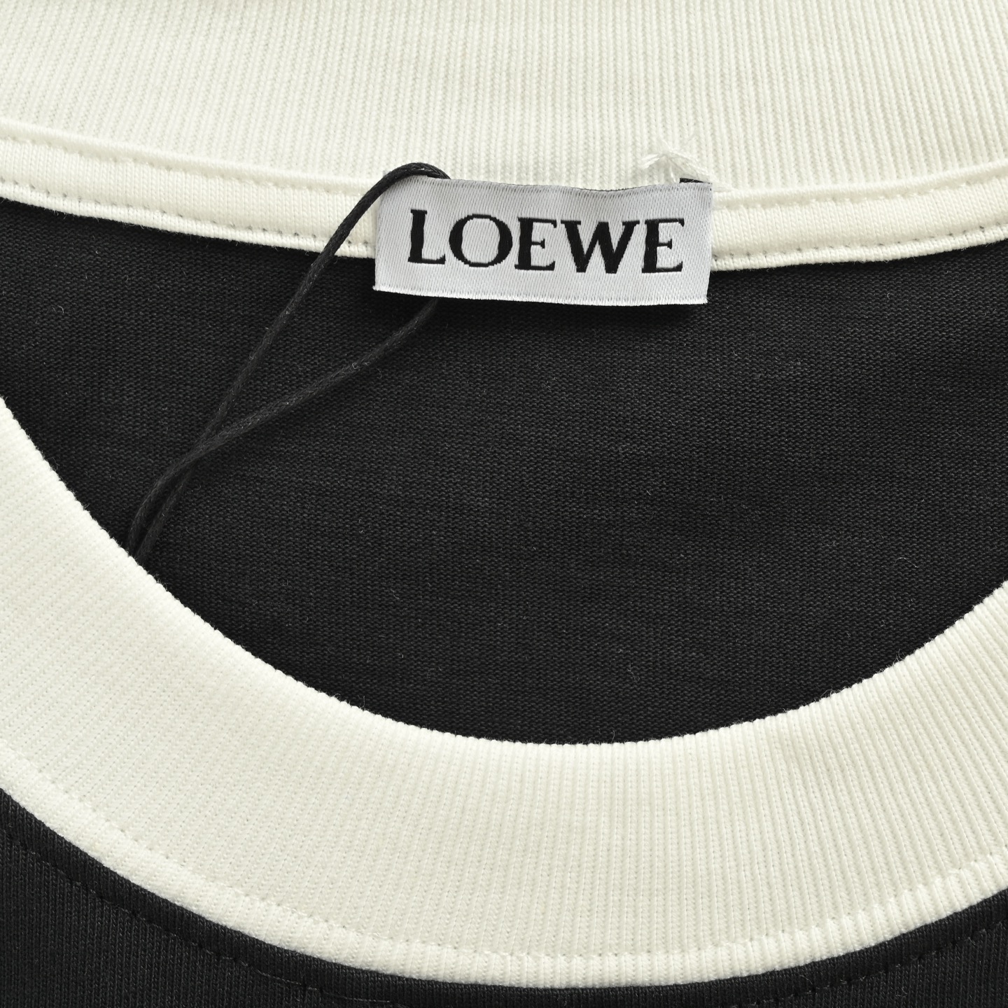 Loewe/罗意威 25ss 拼接织带刺绣短袖